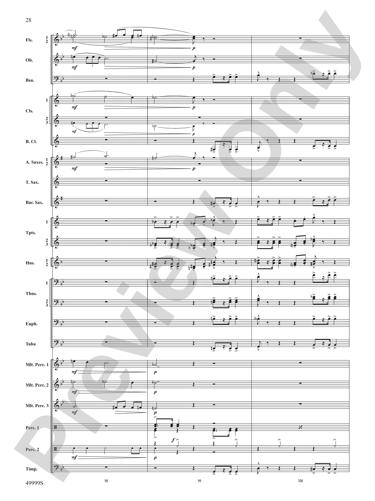 Swarm: Concert Band Conductor Score & Parts