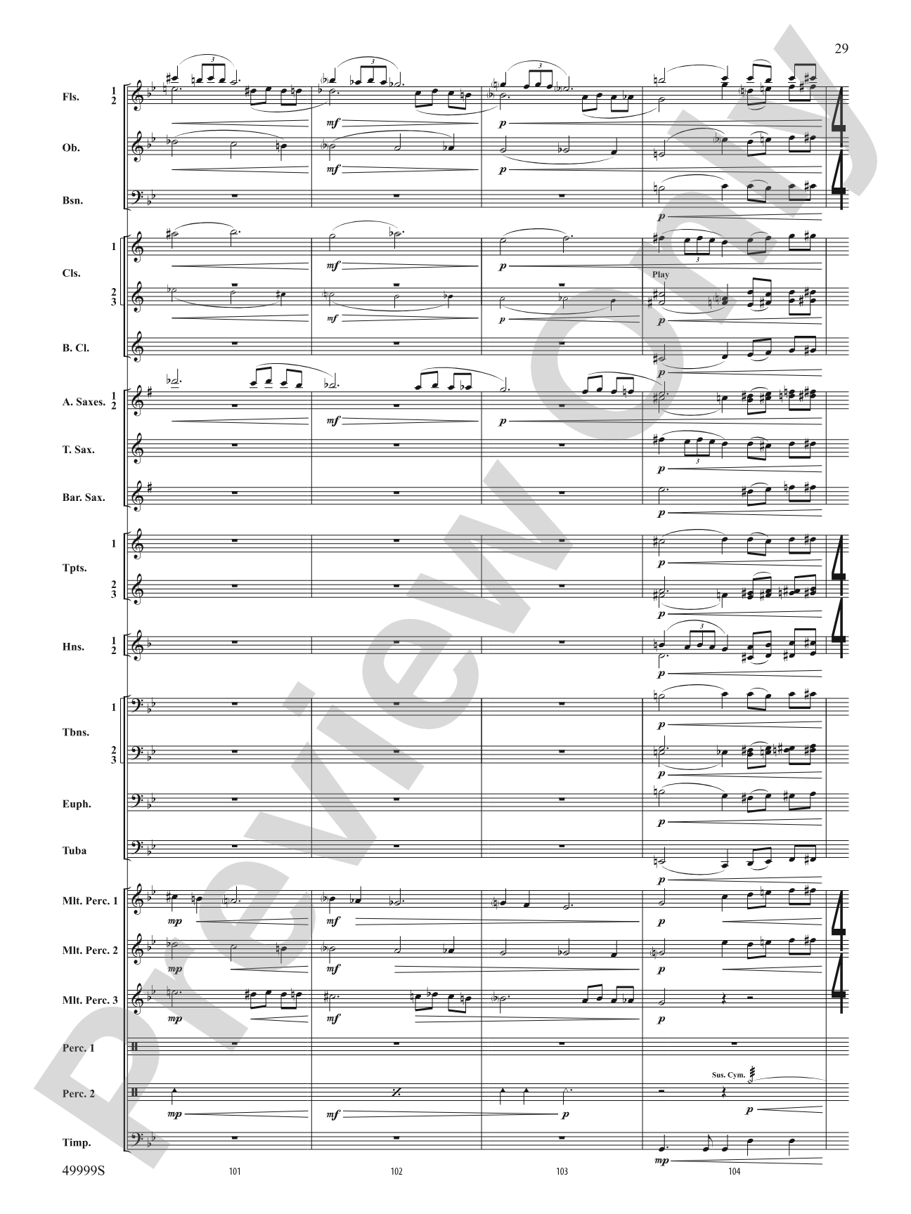 Swarm: Concert Band Conductor Score & Parts
