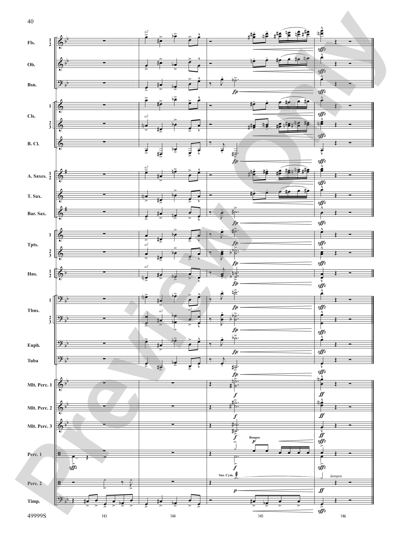 Swarm: Concert Band Conductor Score & Parts