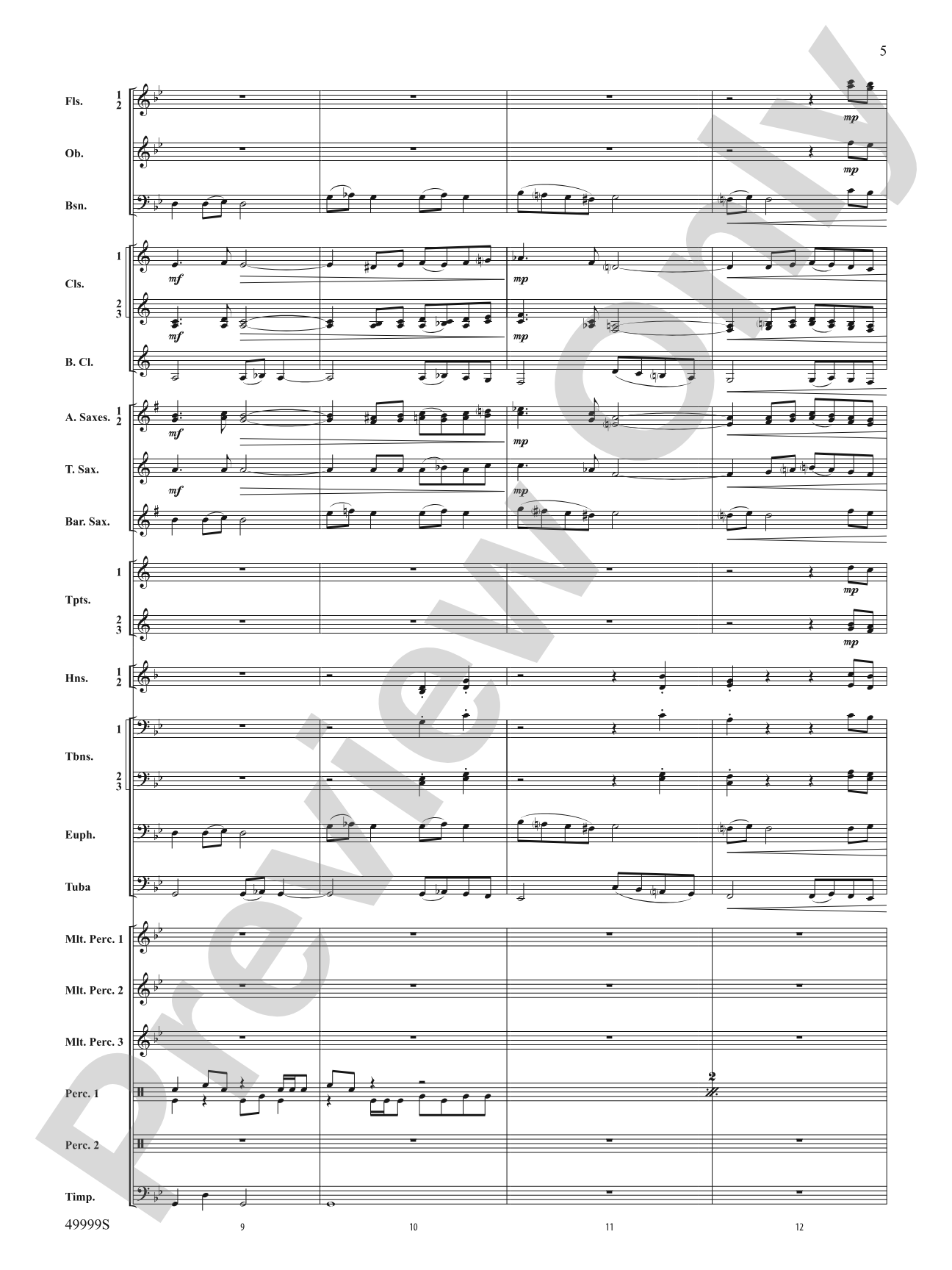 Swarm: Concert Band Conductor Score & Parts
