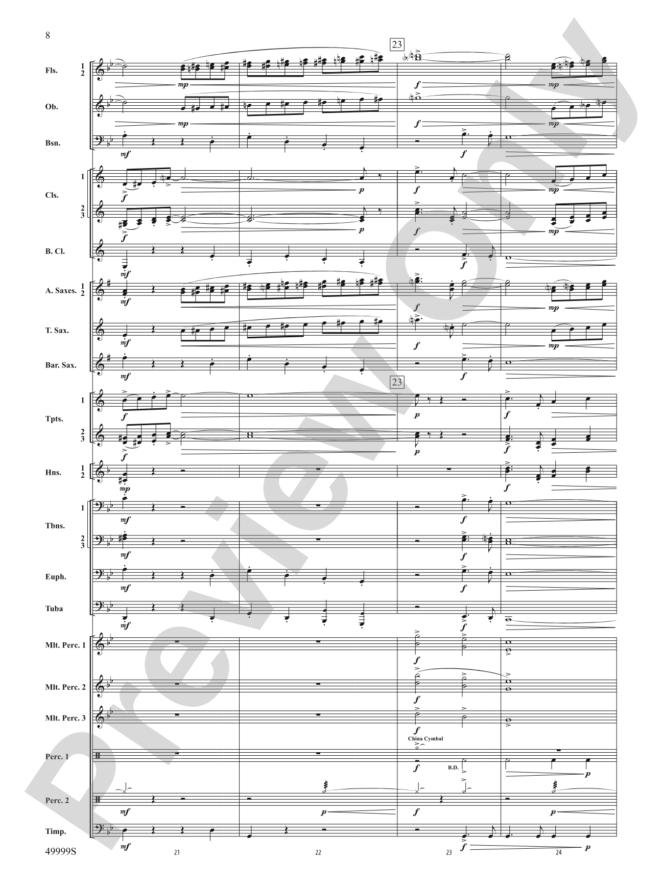 Swarm: Concert Band Conductor Score & Parts