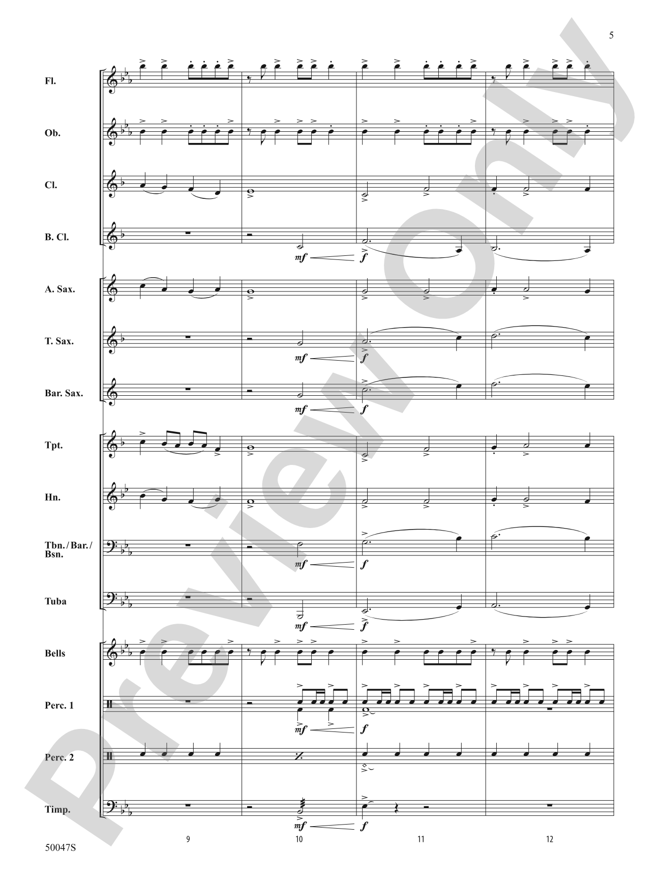 Off the Line!: Concert Band Conductor Score & Parts
