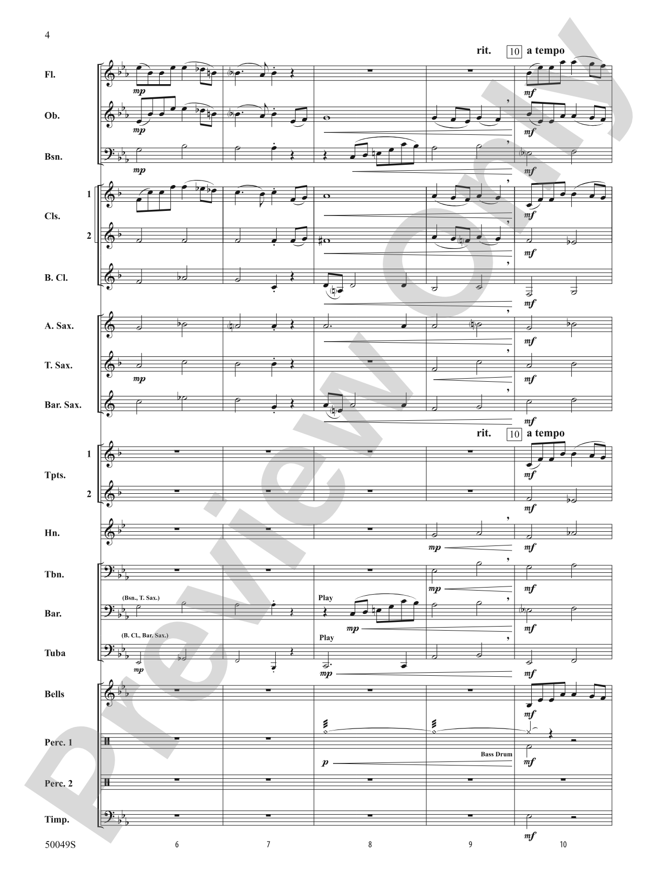 Autumn in the Rockies: Concert Band Conductor Score & Parts