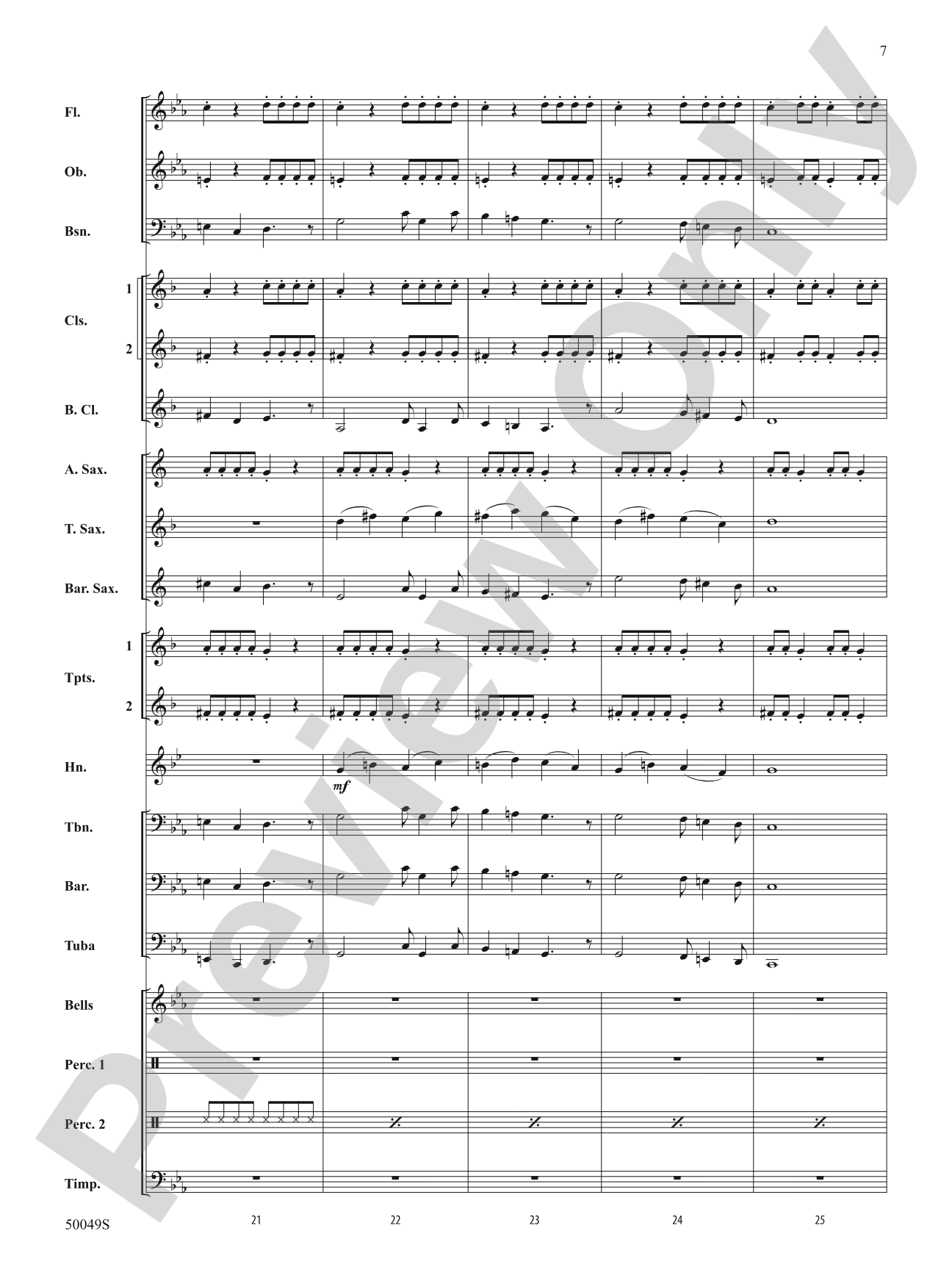Autumn in the Rockies: Concert Band Conductor Score & Parts