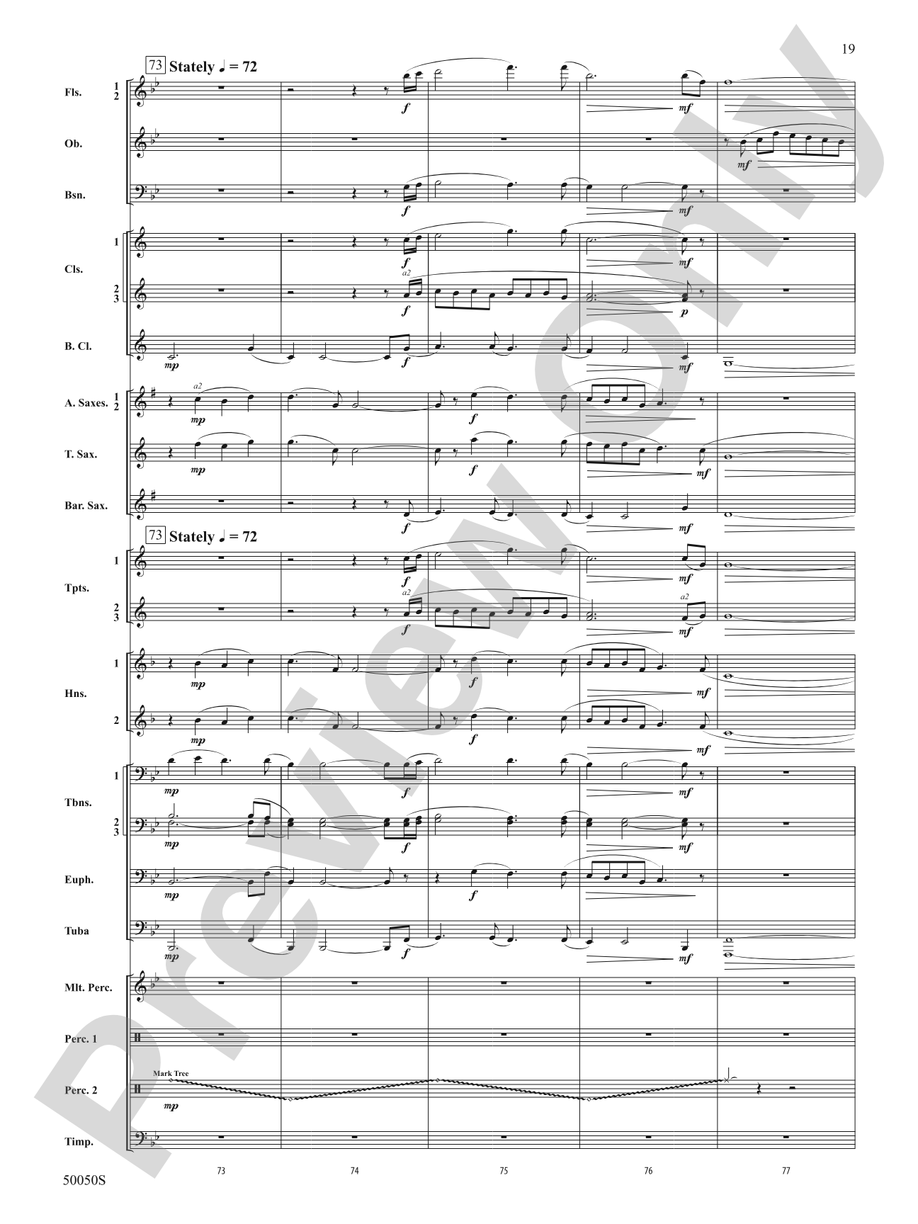 With Eyes Turned Skyward: Concert Band Conductor Score & Parts