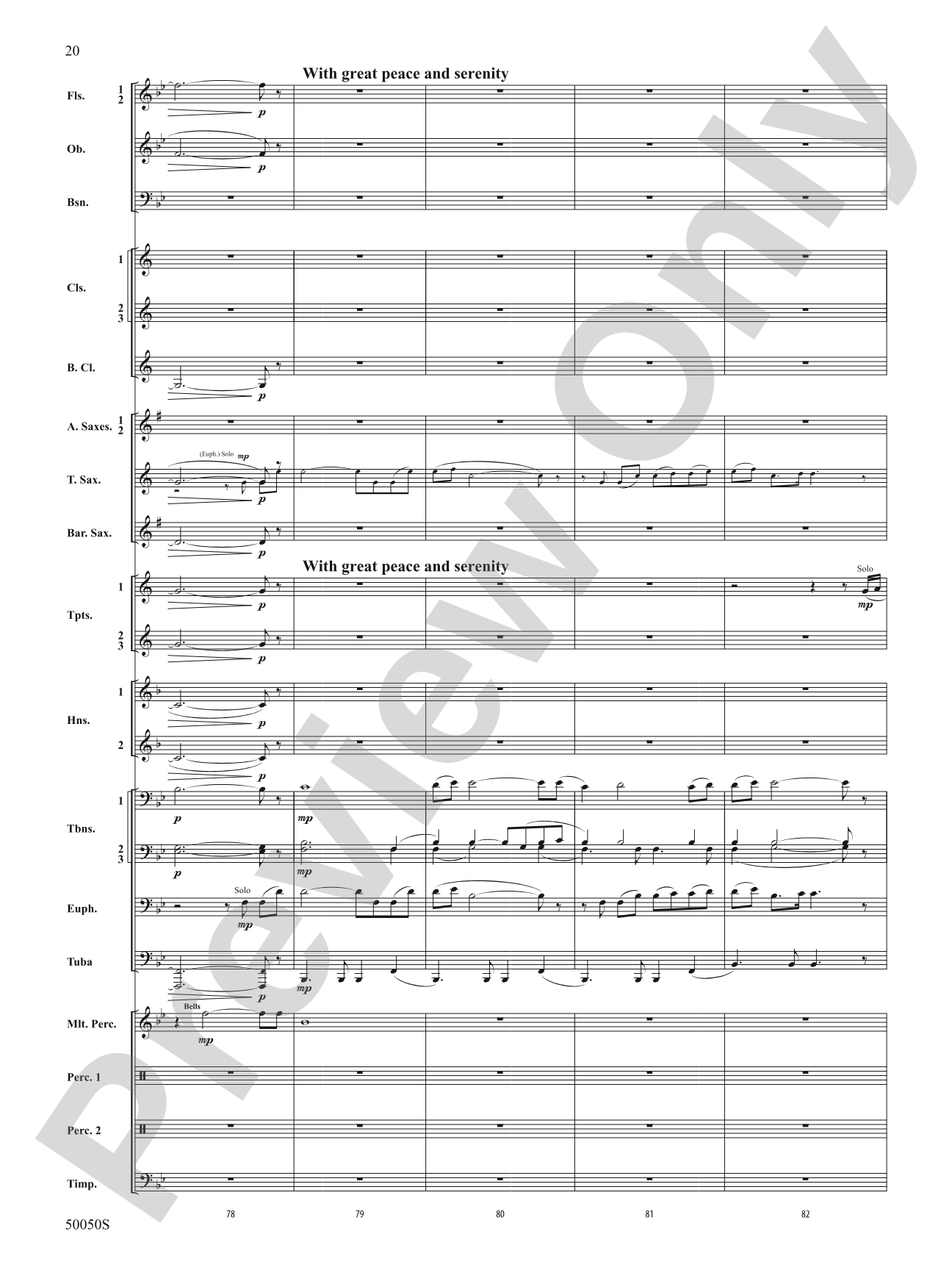 With Eyes Turned Skyward: Concert Band Conductor Score & Parts