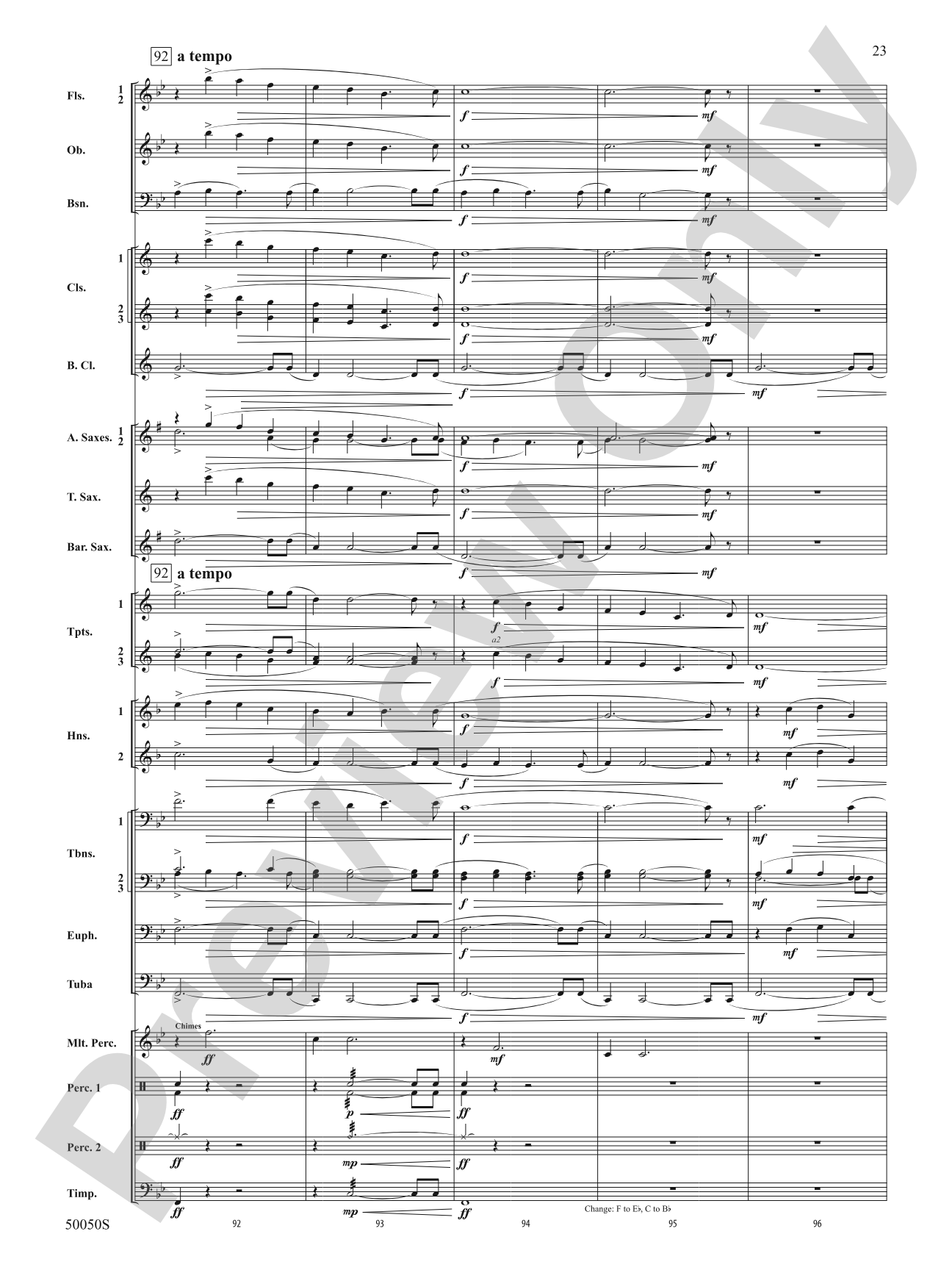 With Eyes Turned Skyward: Concert Band Conductor Score & Parts