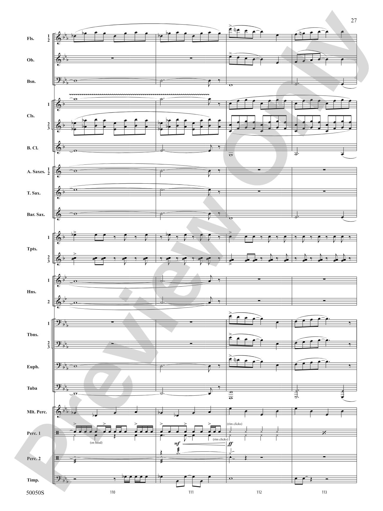 With Eyes Turned Skyward: Concert Band Conductor Score & Parts