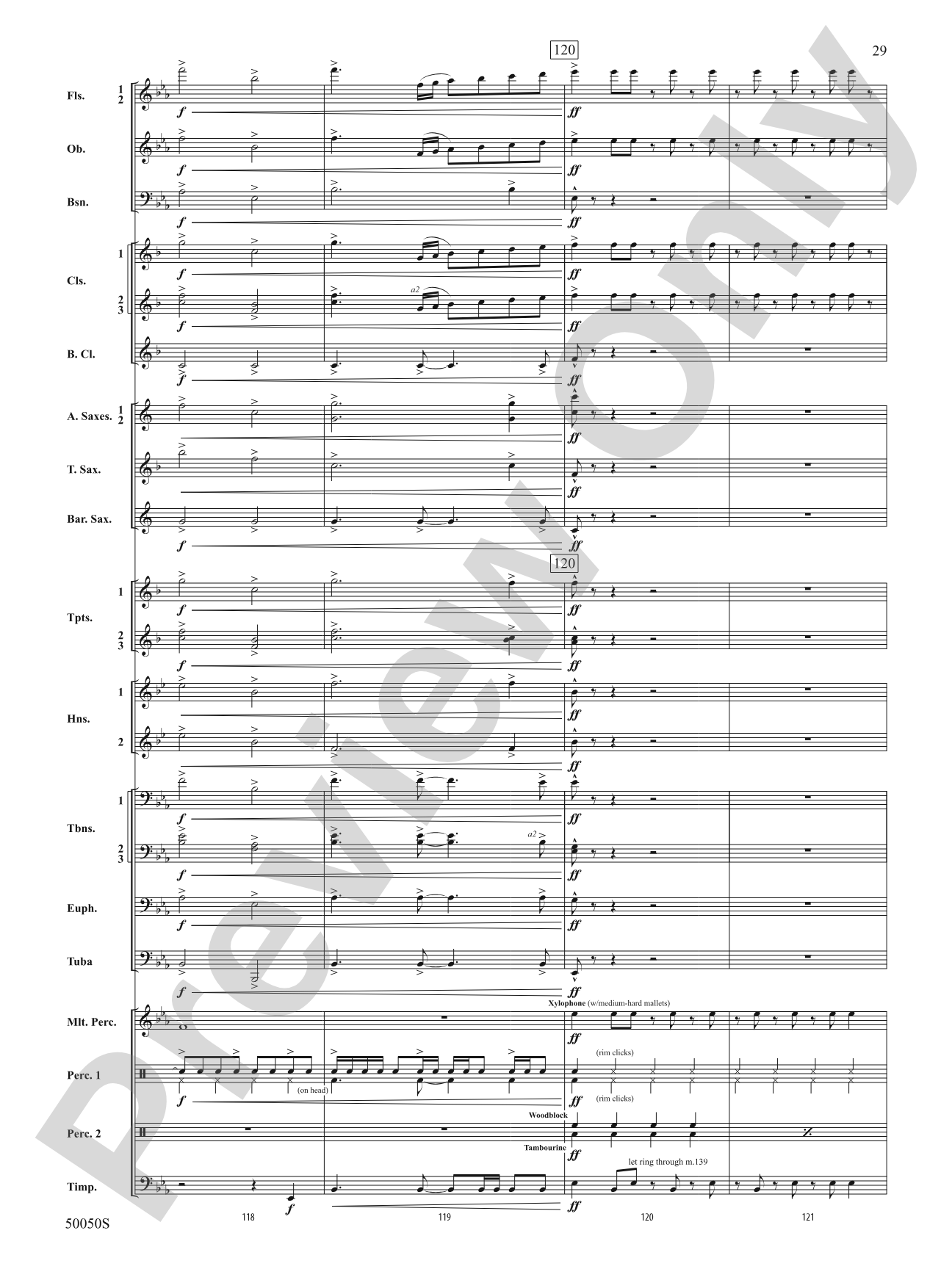 With Eyes Turned Skyward: Concert Band Conductor Score & Parts
