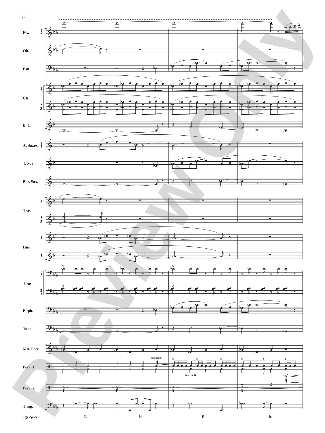With Eyes Turned Skyward: Concert Band Conductor Score & Parts