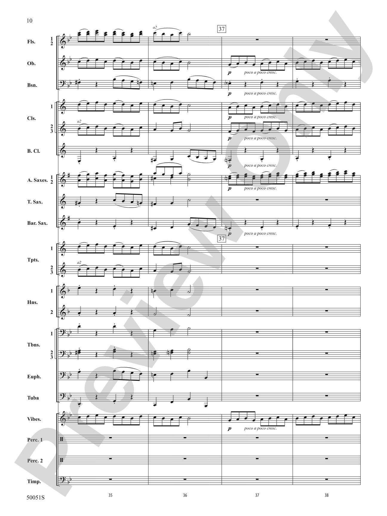 Bourrée: Concert Band Conductor Score & Parts