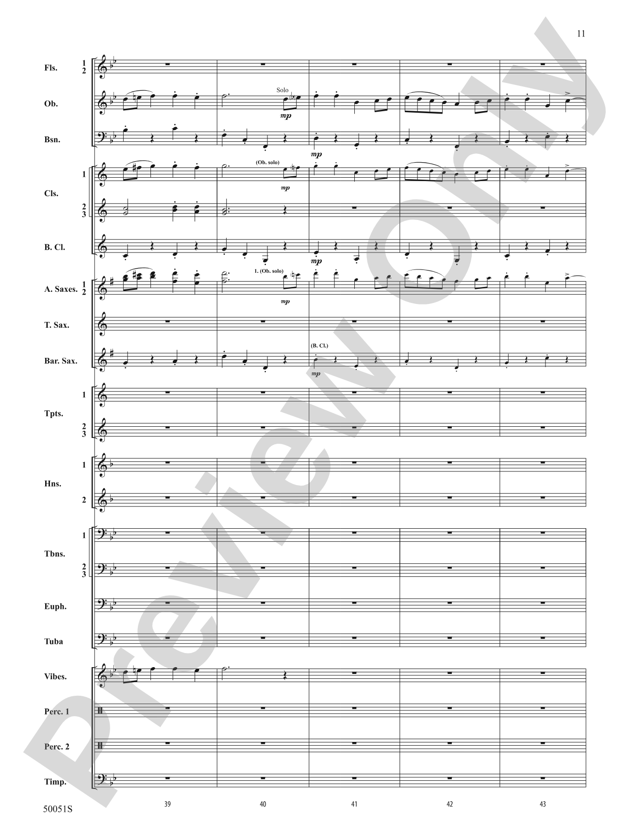 Bourrée: Concert Band Conductor Score & Parts