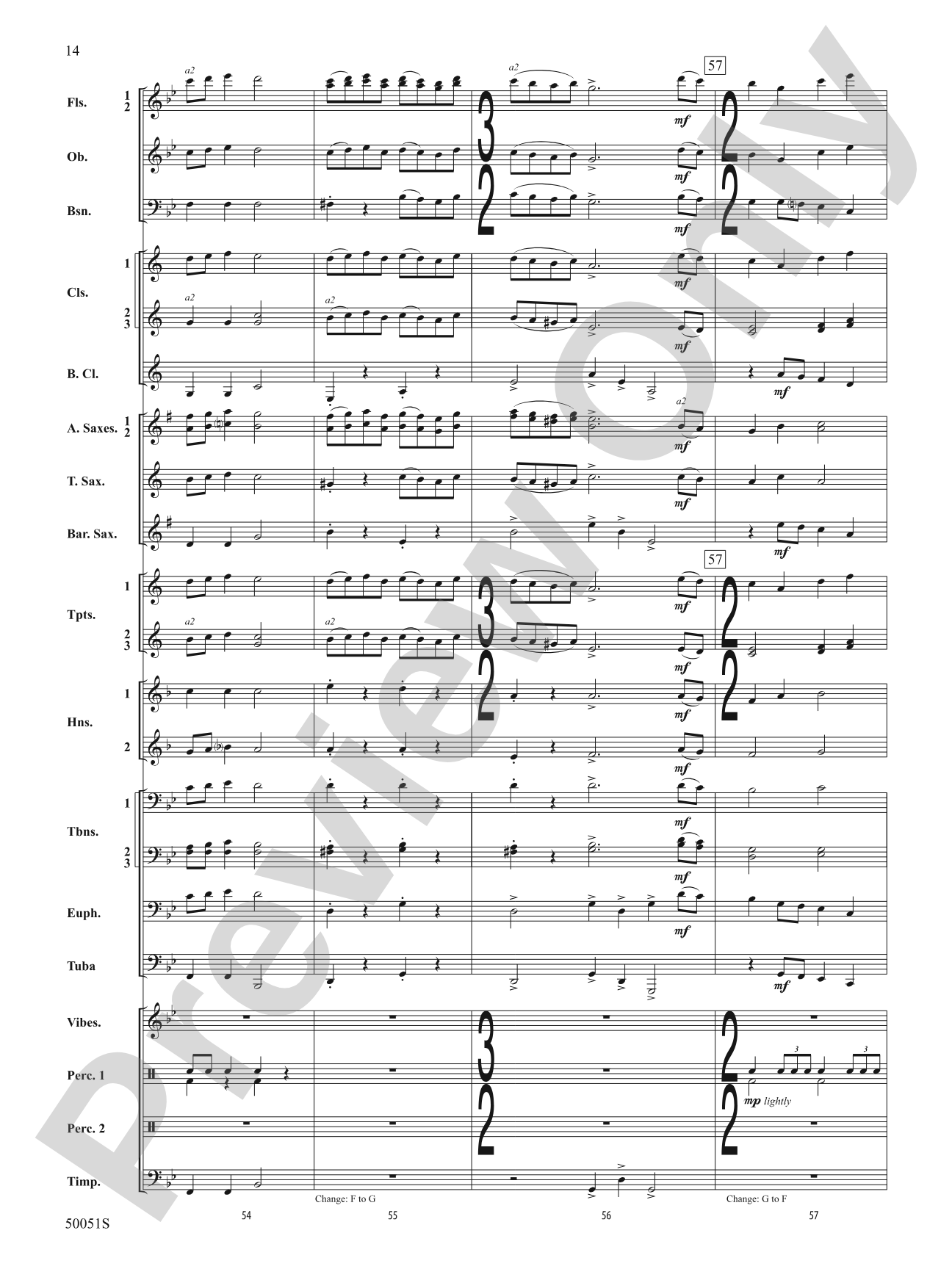 Bourrée: Concert Band Conductor Score & Parts