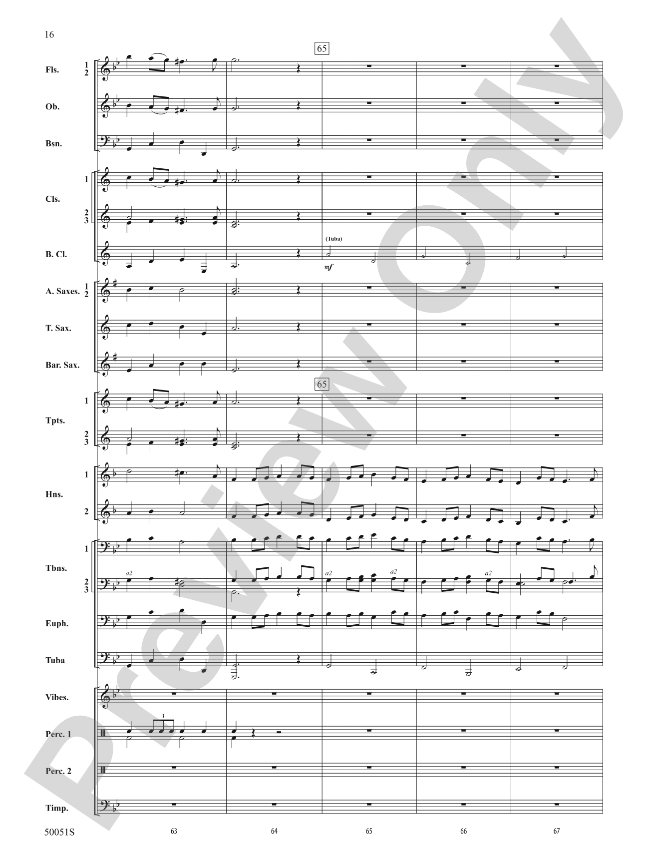 Bourrée: Concert Band Conductor Score & Parts