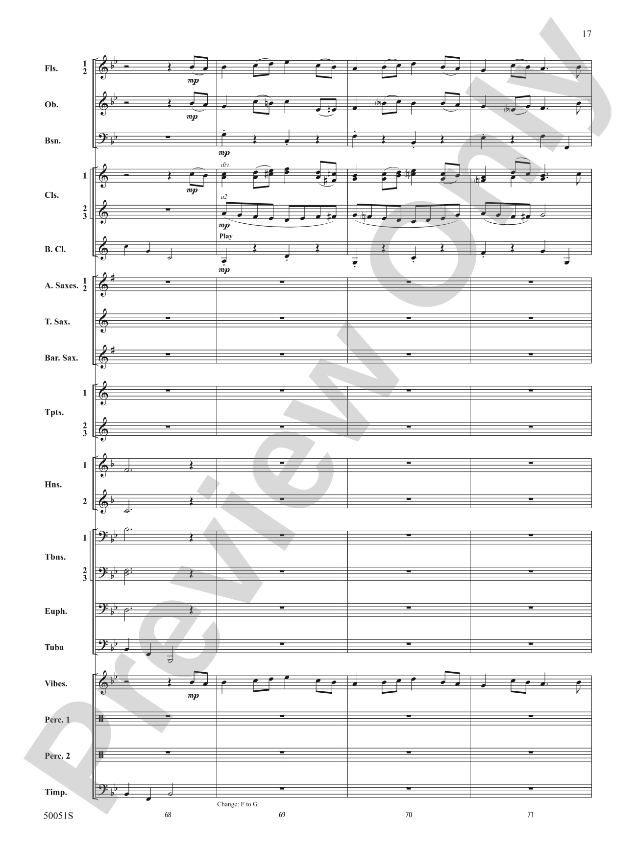 Bourrée: Concert Band Conductor Score & Parts