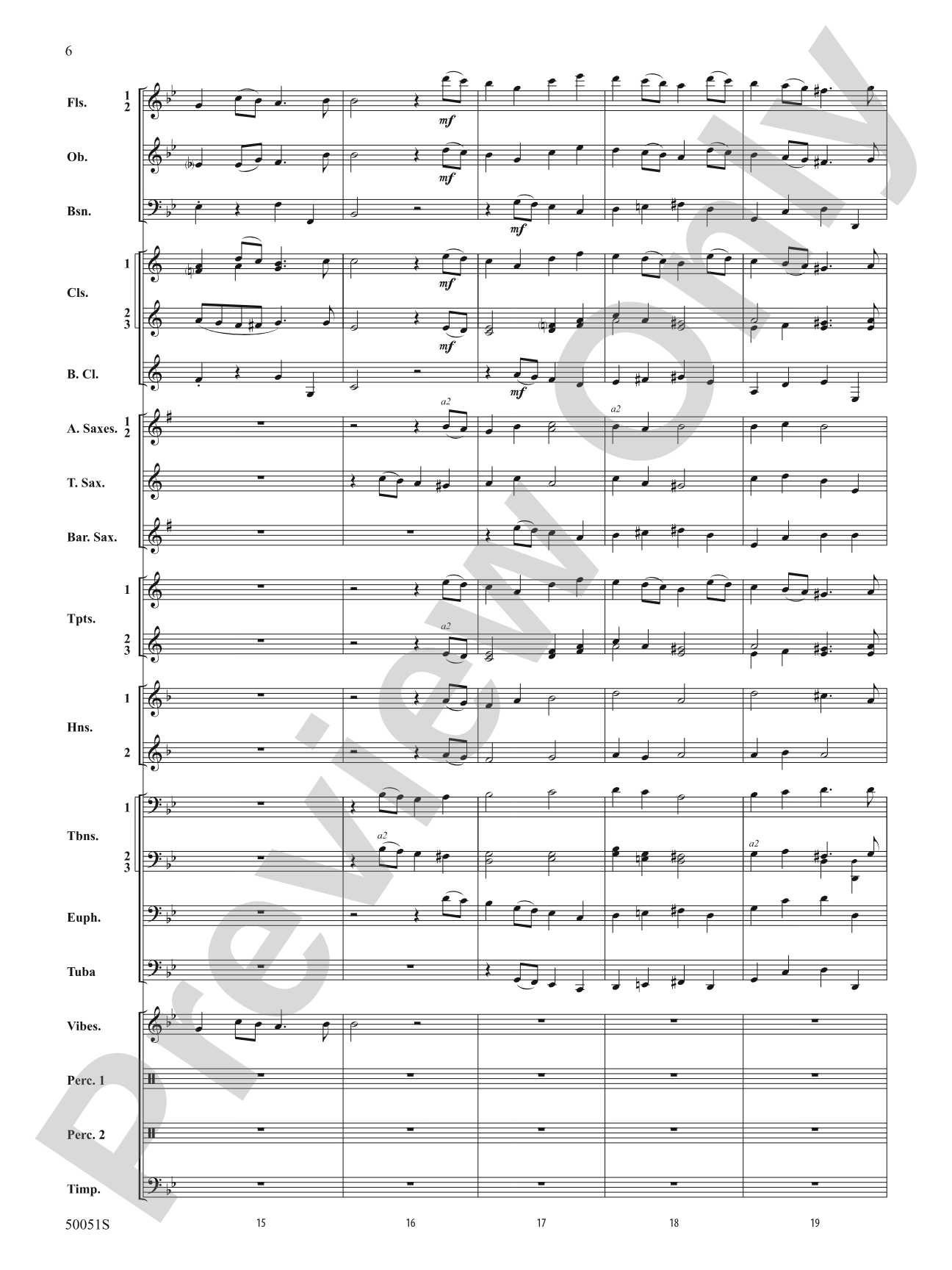Bourrée: Concert Band Conductor Score & Parts