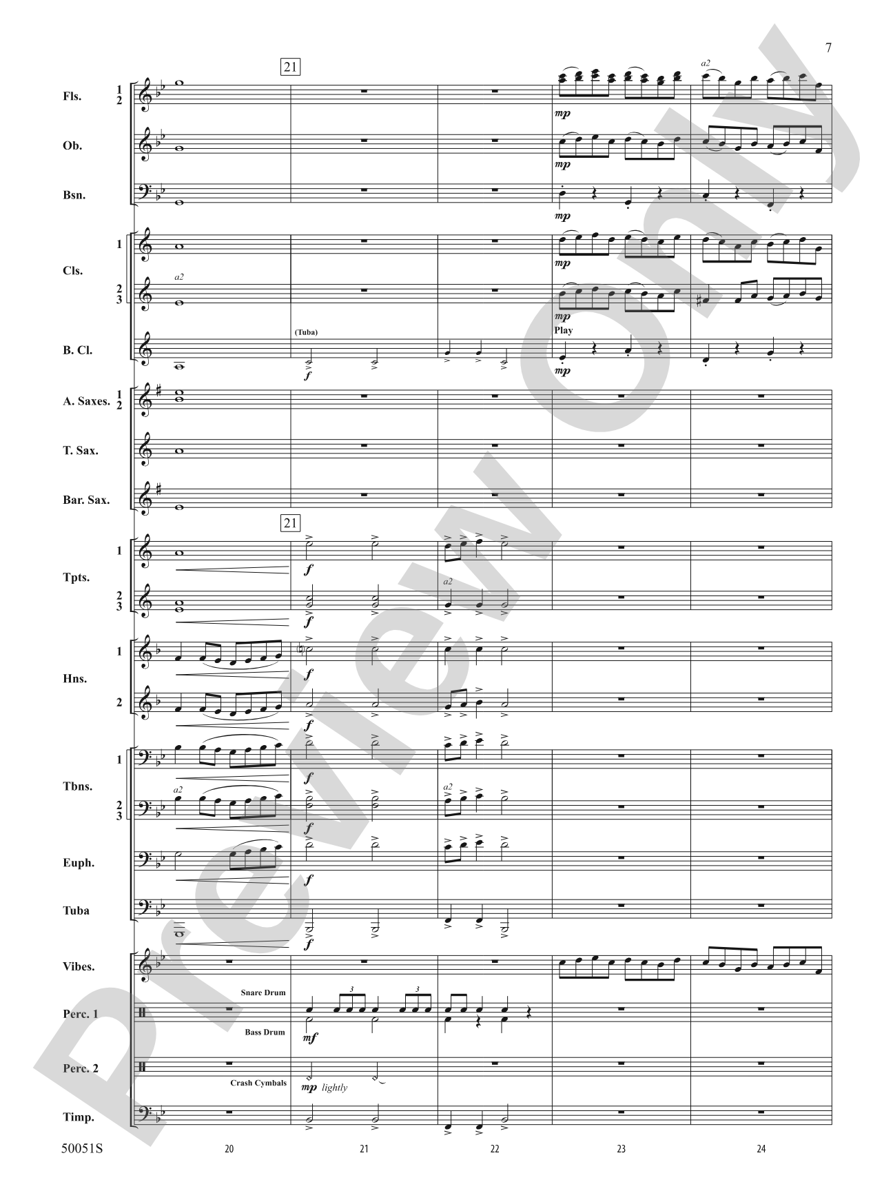 Bourrée: Concert Band Conductor Score & Parts