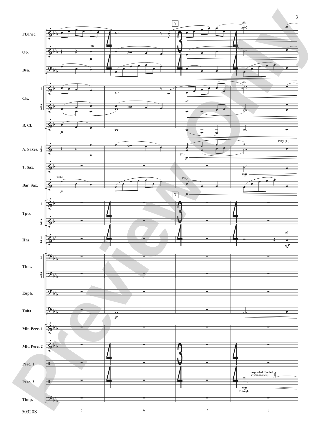 To Light: Concert Band Conductor Score & Parts