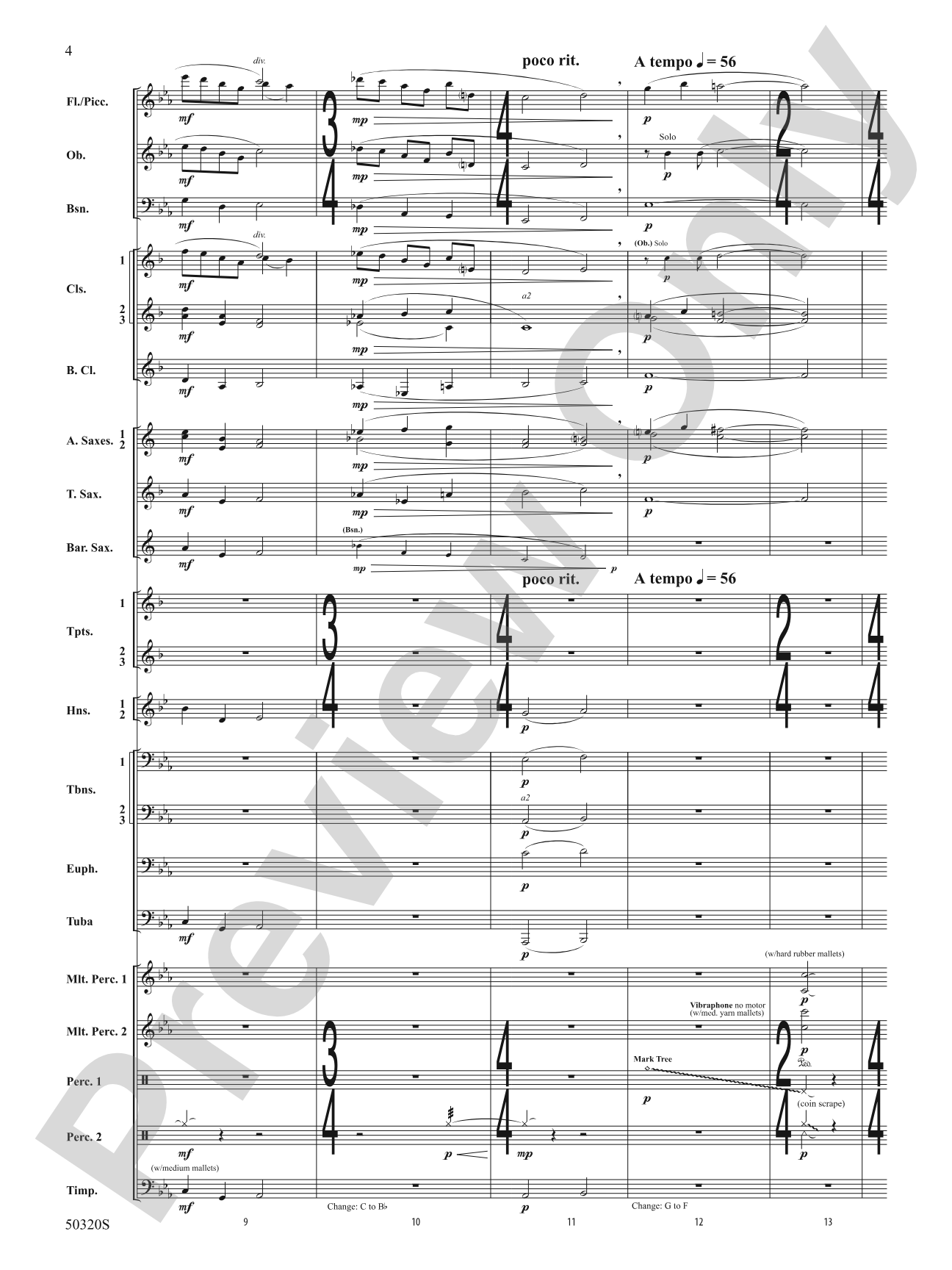 To Light: Concert Band Conductor Score & Parts