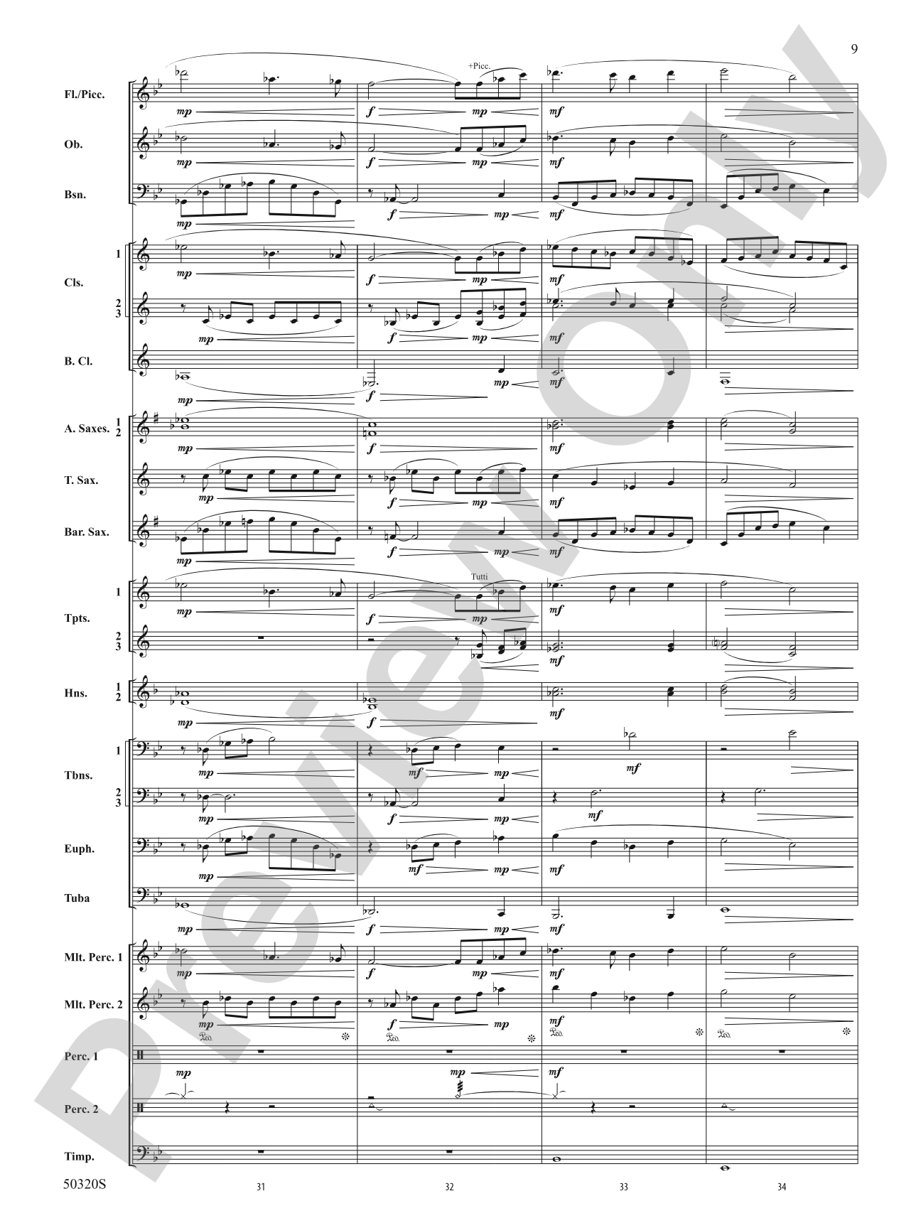 To Light: Concert Band Conductor Score & Parts