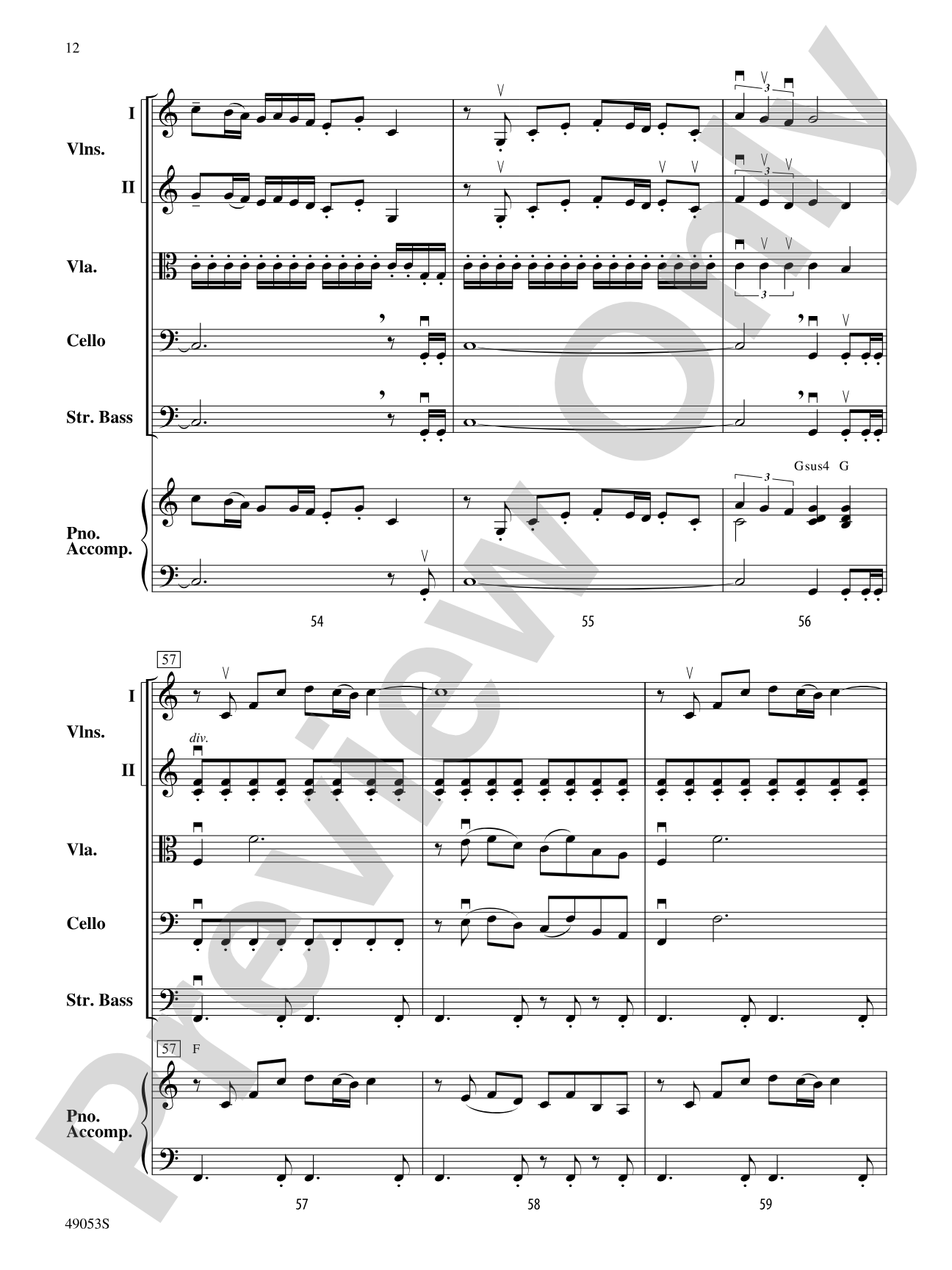 Bach to Rock: String Orchestra Conductor Score & Parts
