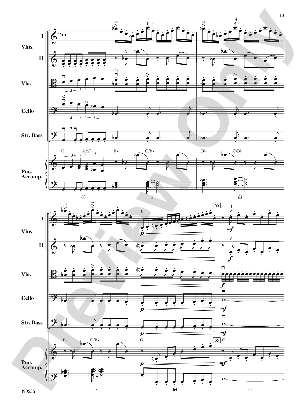 Bach to Rock: String Orchestra Conductor Score & Parts