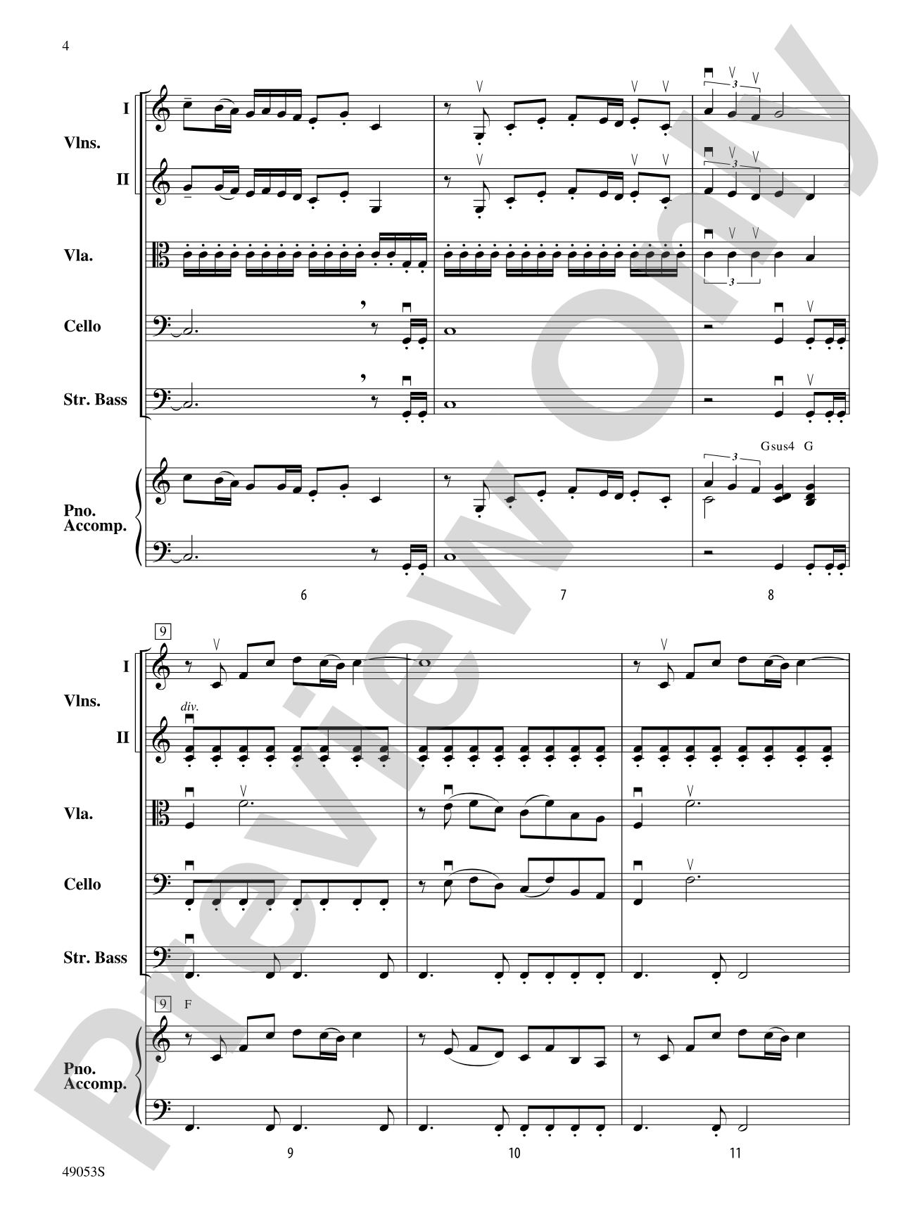 Bach to Rock: String Orchestra Conductor Score & Parts