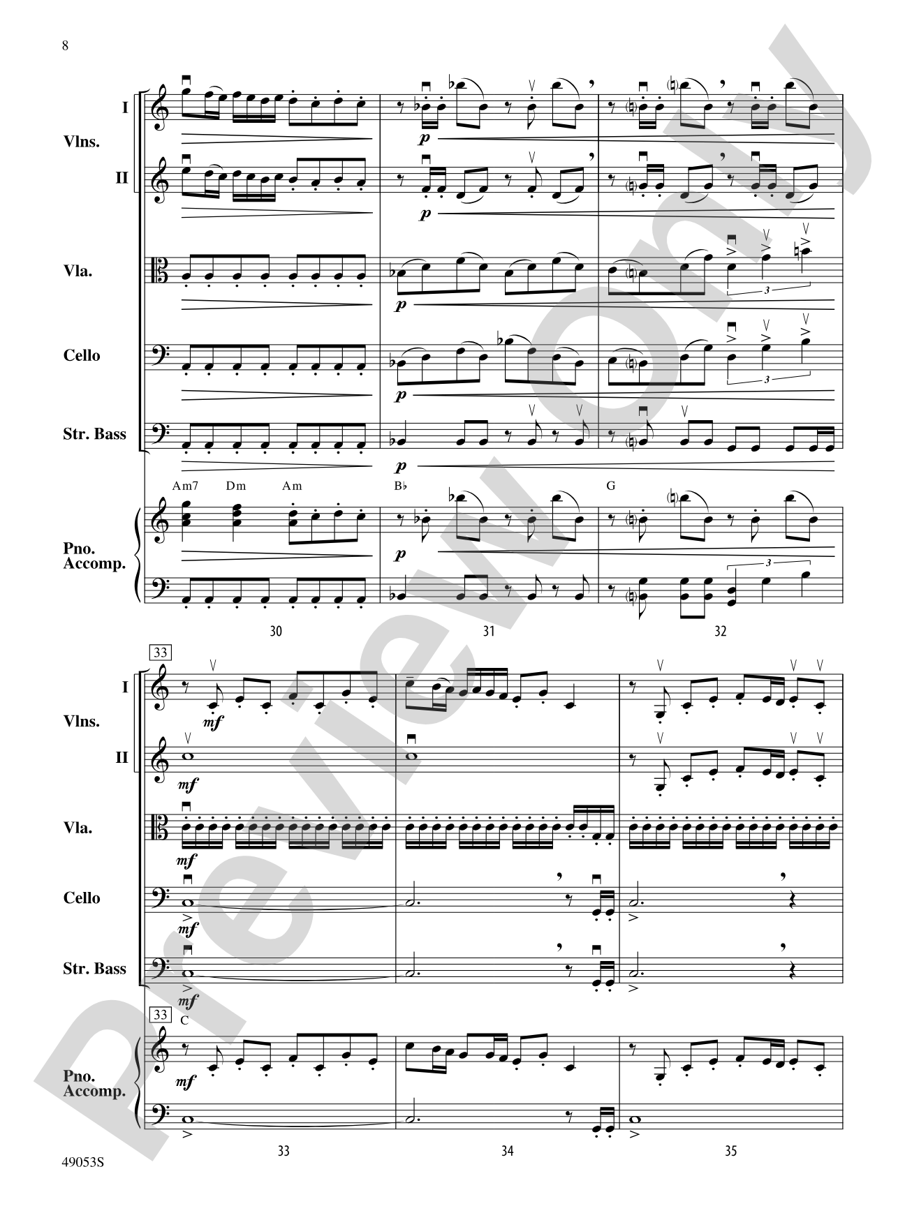 Bach to Rock: String Orchestra Conductor Score & Parts