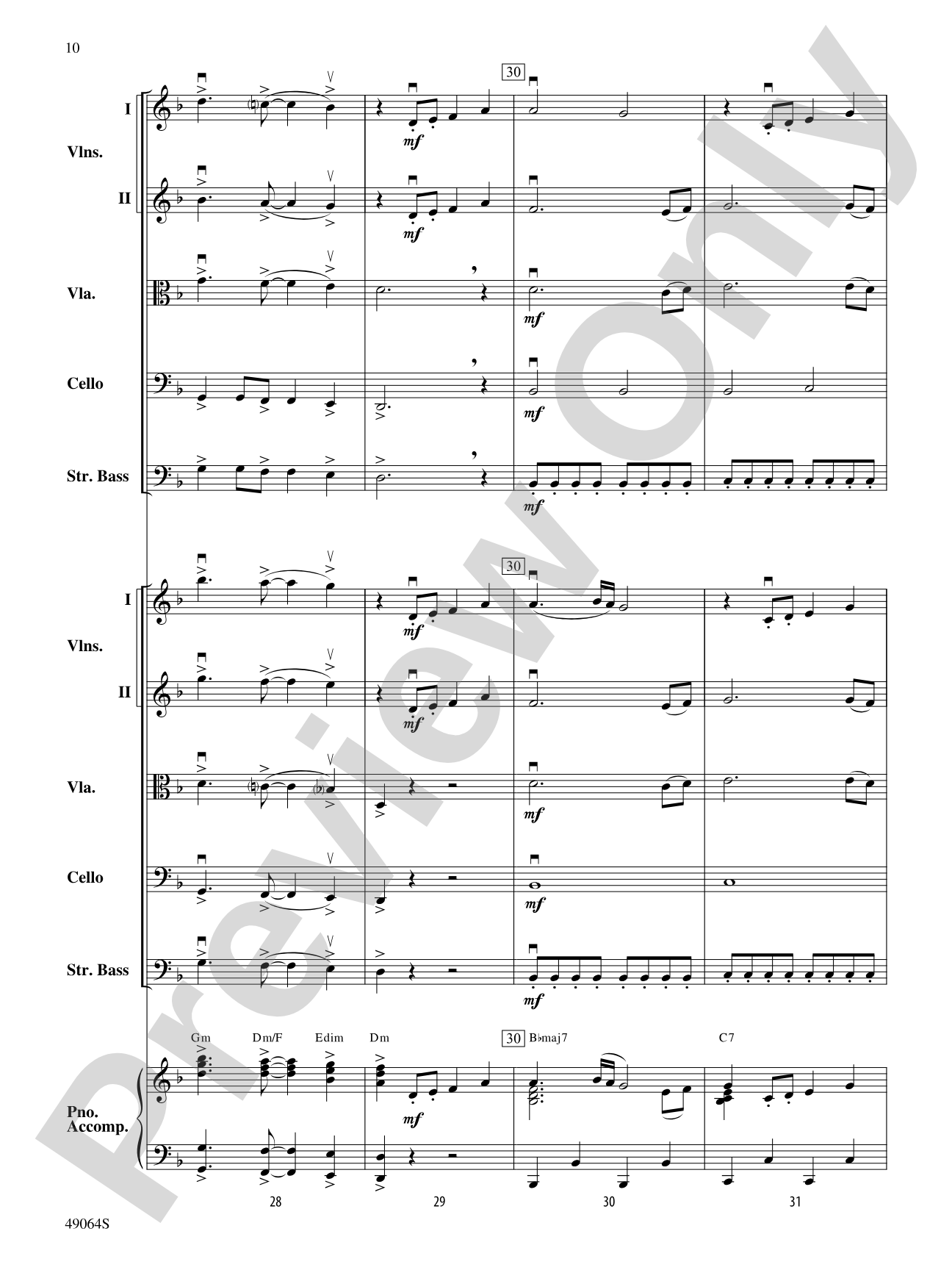 Wood's Bolero: String Orchestra Conductor Score & Parts