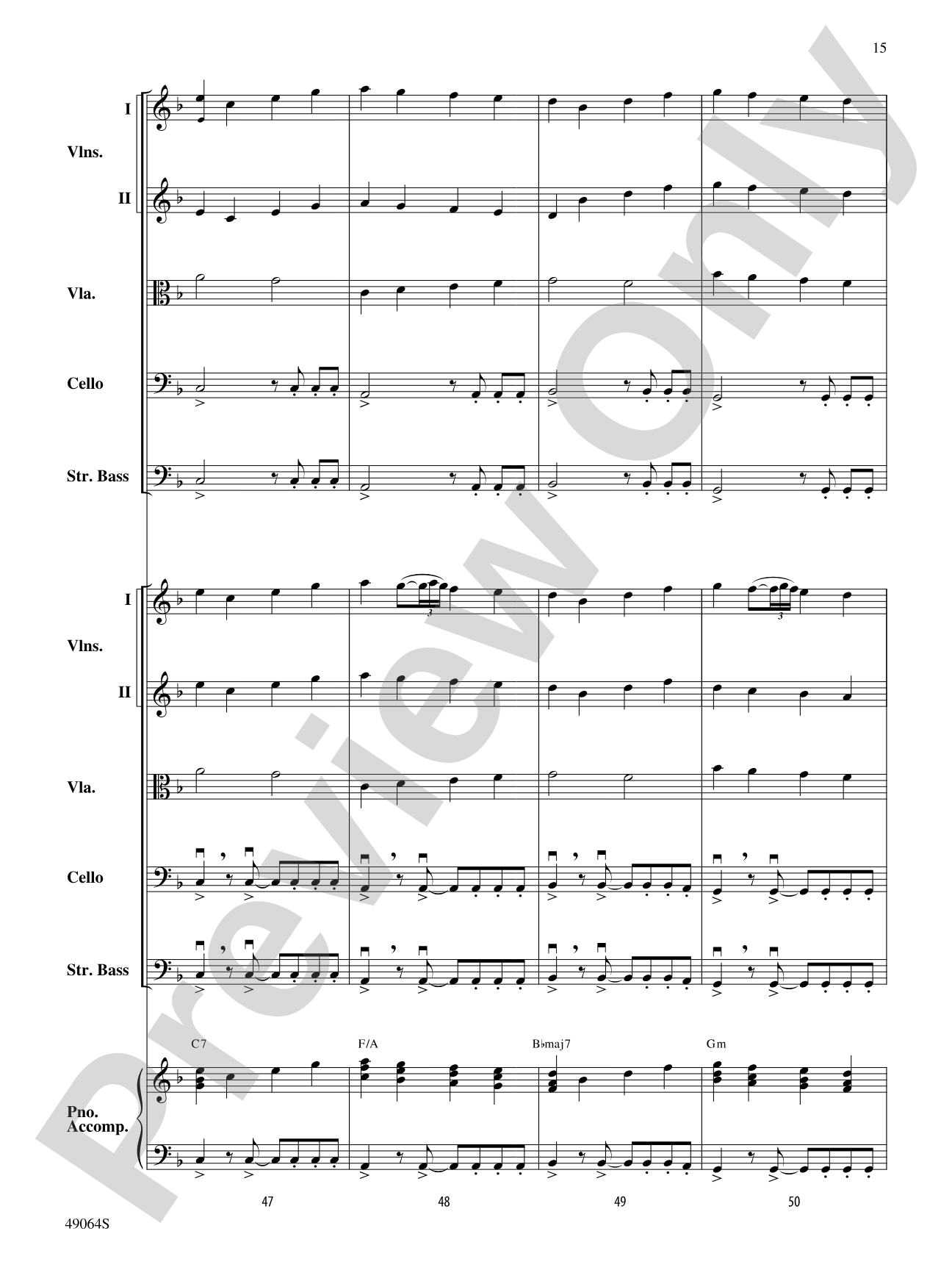 Wood's Bolero: String Orchestra Conductor Score & Parts