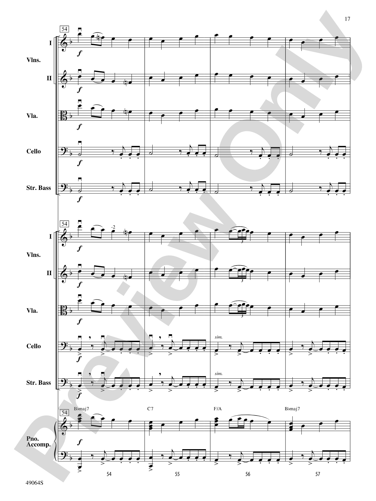 Wood's Bolero: String Orchestra Conductor Score & Parts