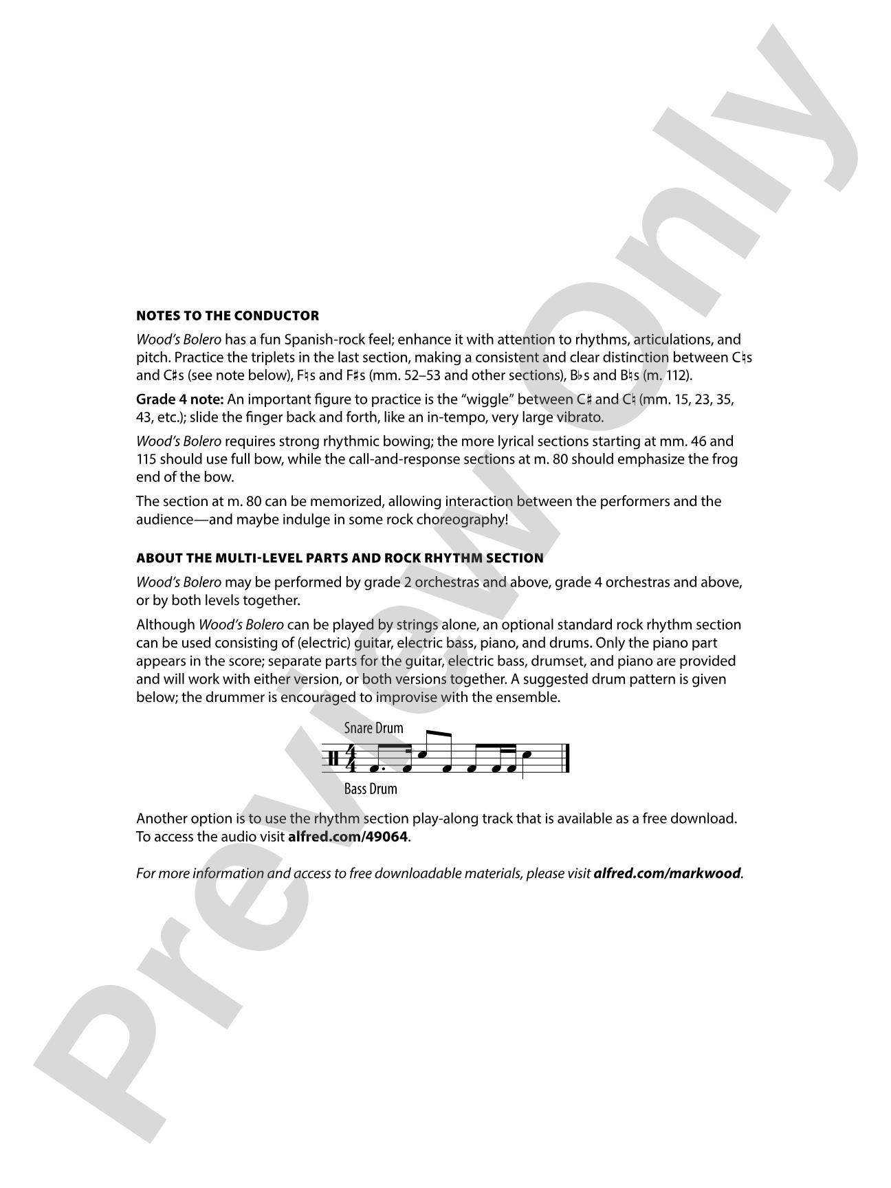 Wood's Bolero: String Orchestra Conductor Score & Parts