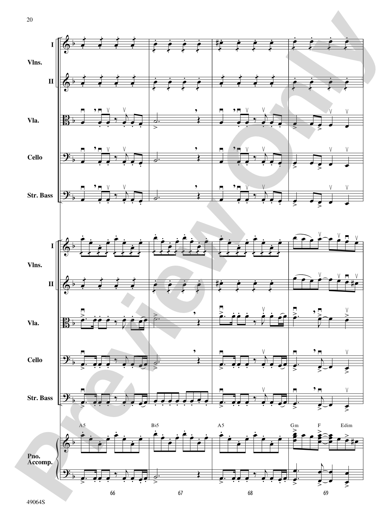 Wood's Bolero: String Orchestra Conductor Score & Parts
