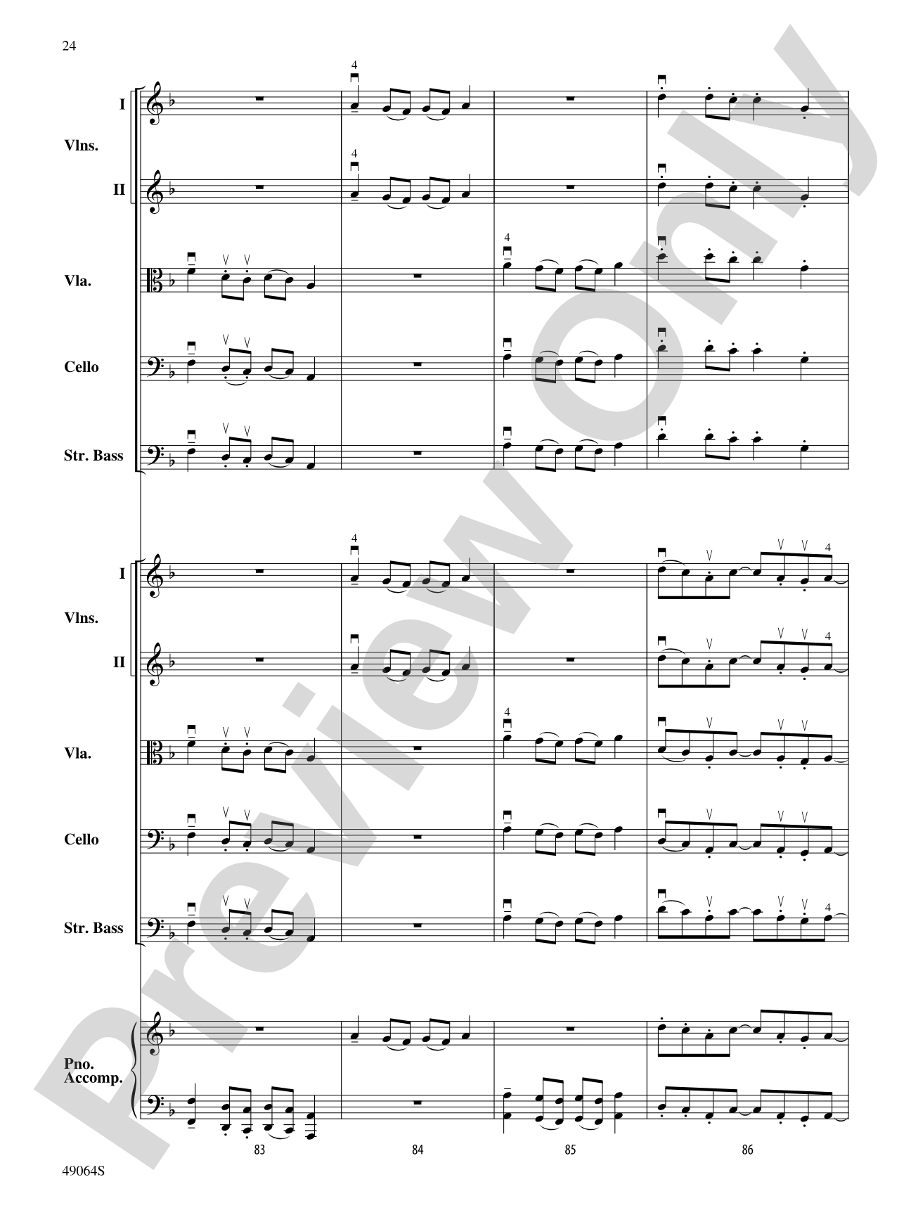 Wood's Bolero: String Orchestra Conductor Score & Parts