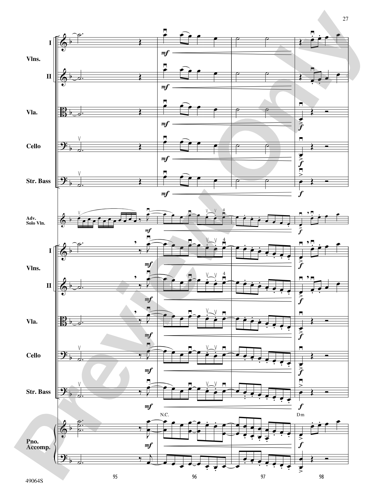 Wood's Bolero: String Orchestra Conductor Score & Parts