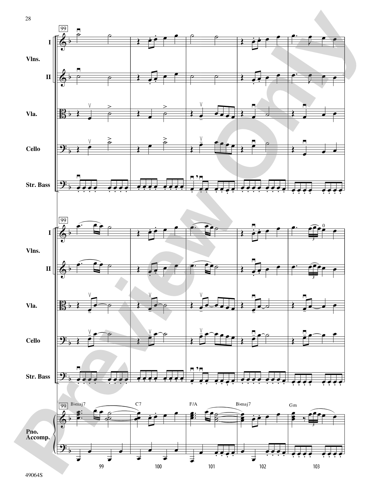 Wood's Bolero: String Orchestra Conductor Score & Parts