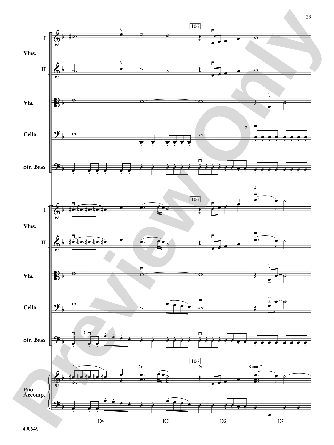 Wood's Bolero: String Orchestra Conductor Score & Parts