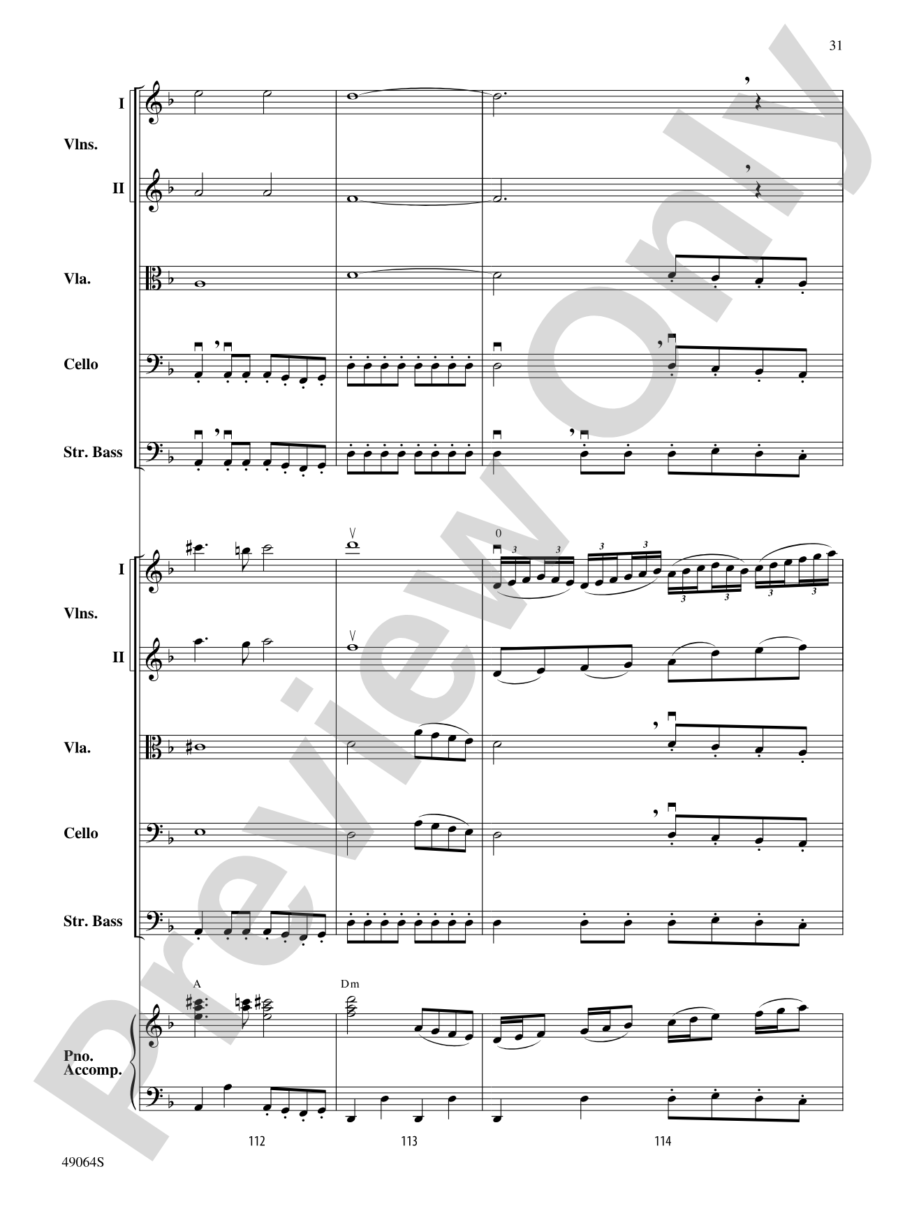 Wood's Bolero: String Orchestra Conductor Score & Parts