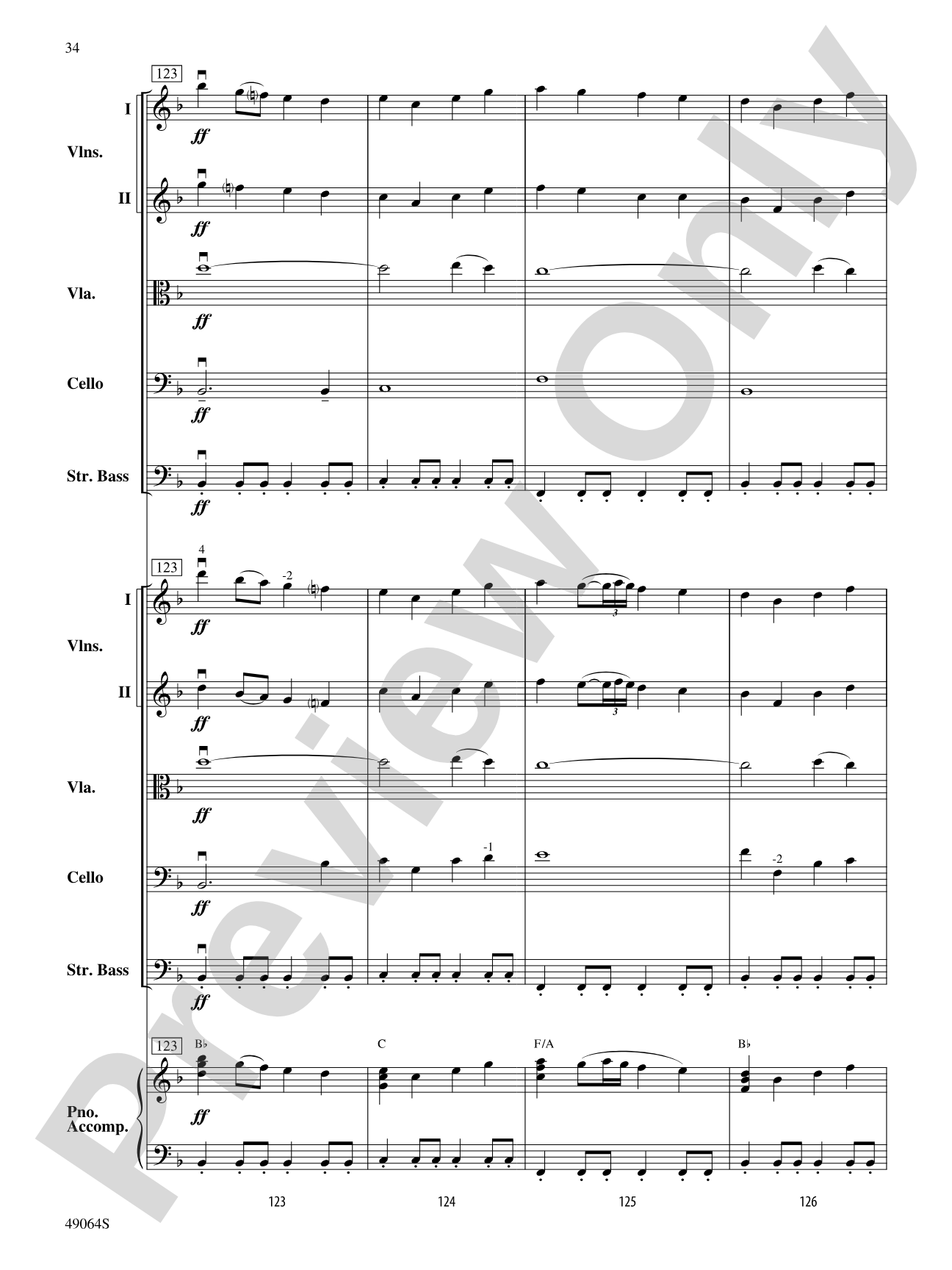 Wood's Bolero: String Orchestra Conductor Score & Parts