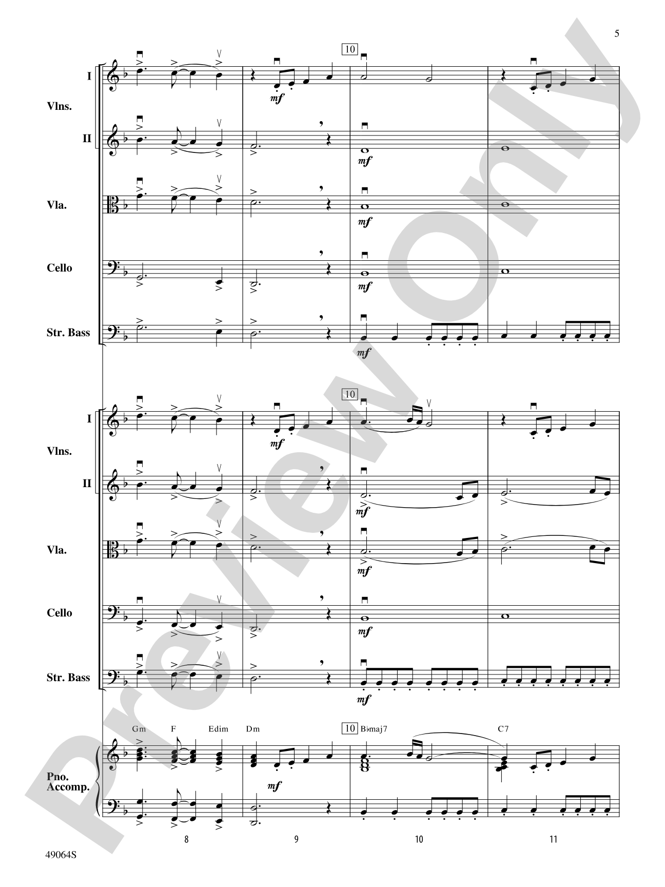 Wood's Bolero: String Orchestra Conductor Score & Parts
