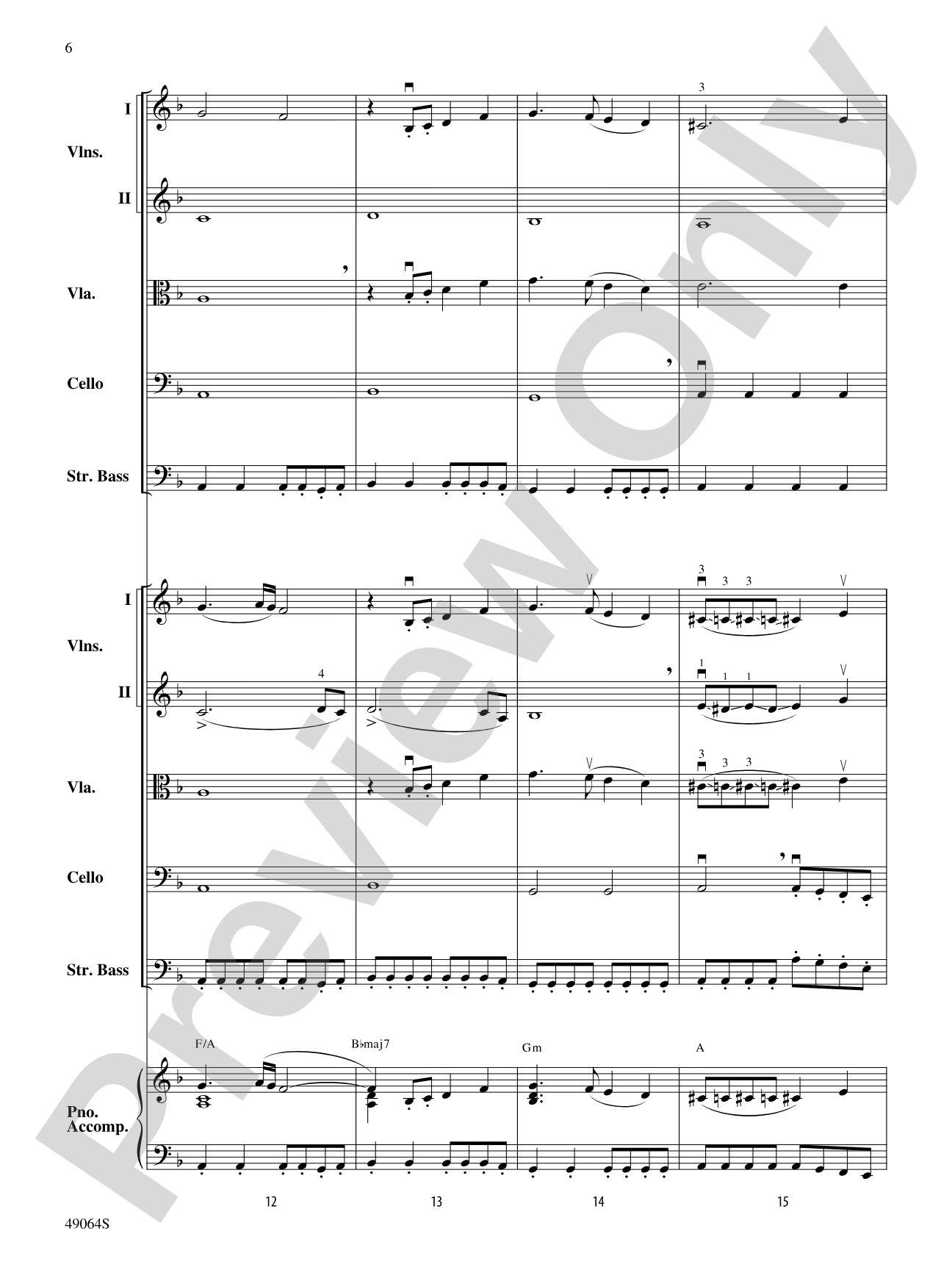 Wood's Bolero: String Orchestra Conductor Score & Parts