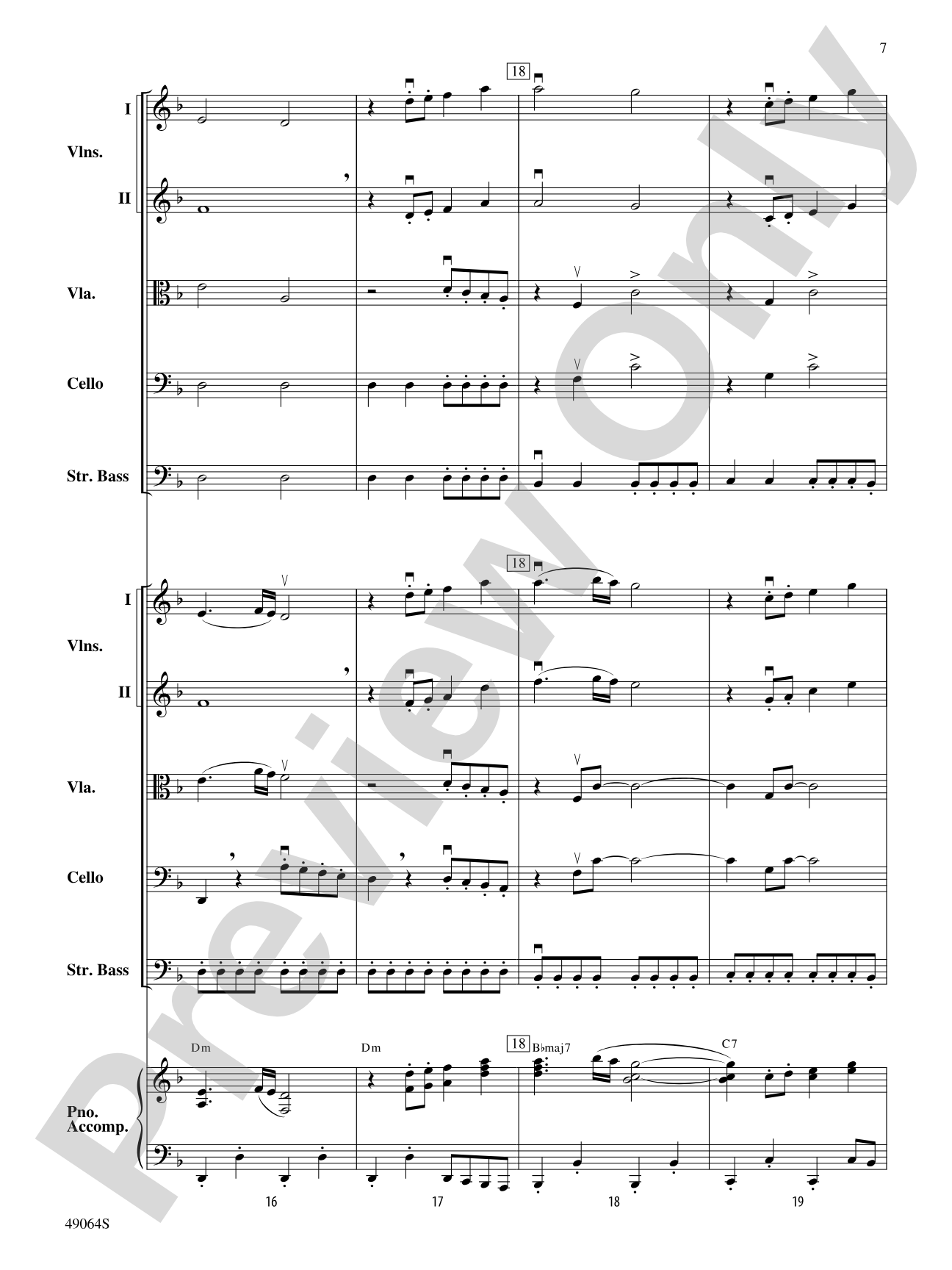 Wood's Bolero: String Orchestra Conductor Score & Parts
