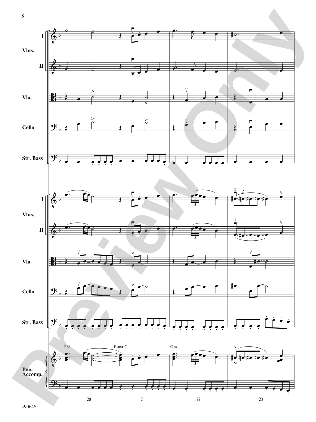 Wood's Bolero: String Orchestra Conductor Score & Parts