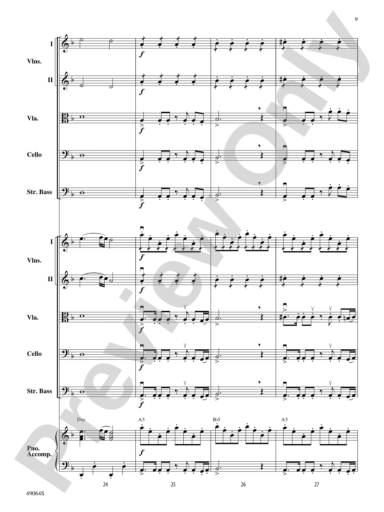 Wood's Bolero: String Orchestra Conductor Score & Parts