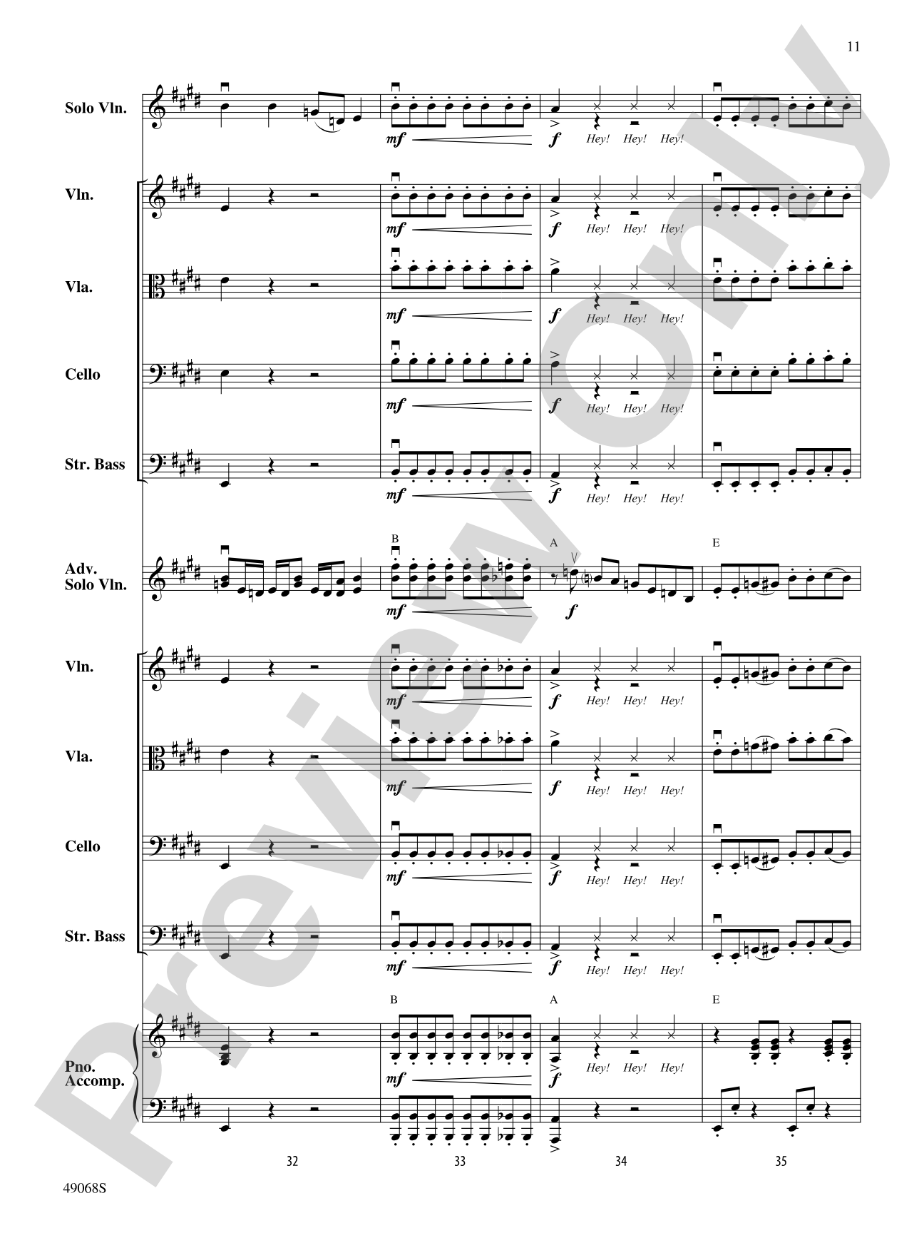 String Thang: String Orchestra Conductor Score & Parts