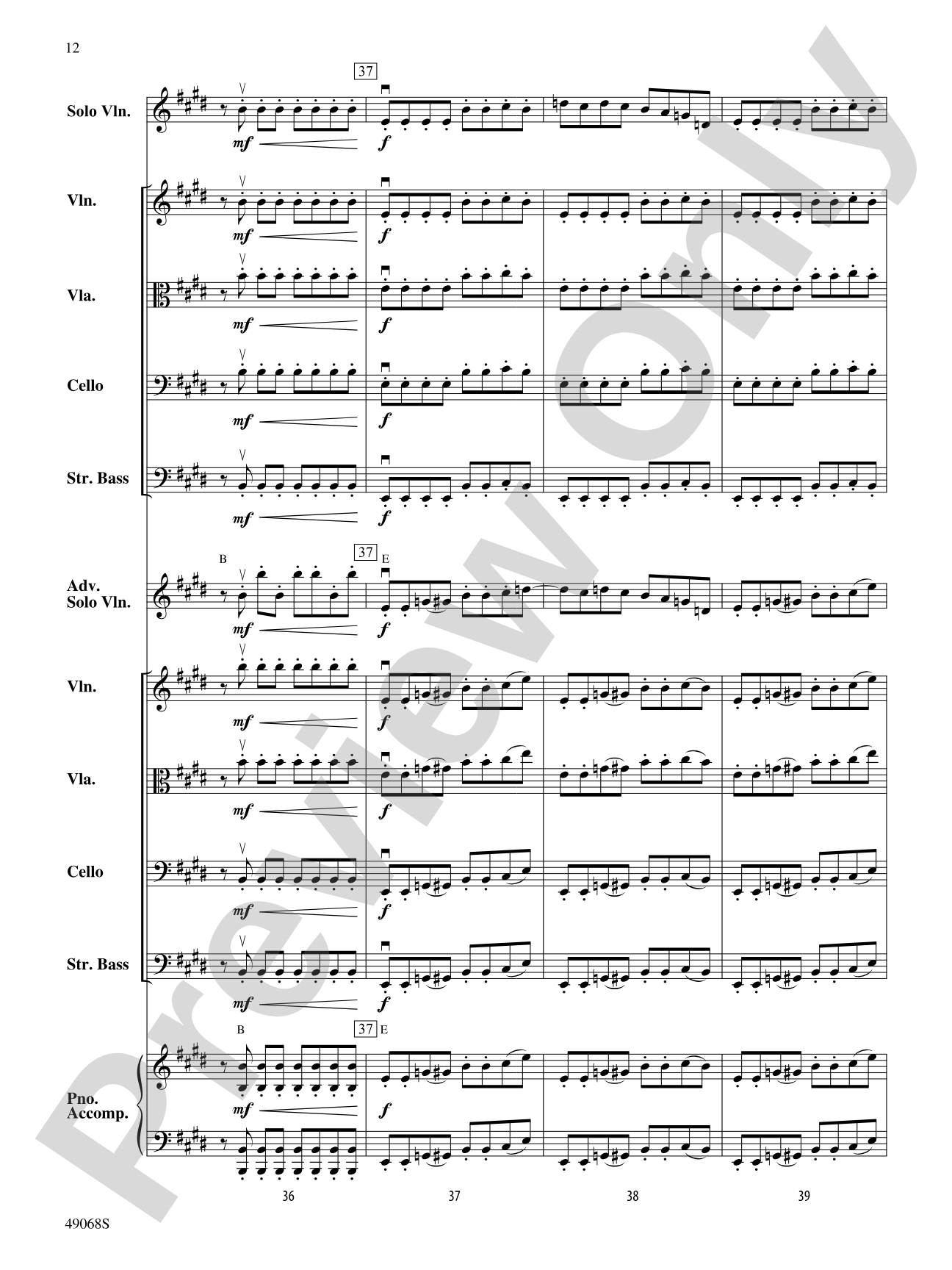 String Thang: String Orchestra Conductor Score & Parts