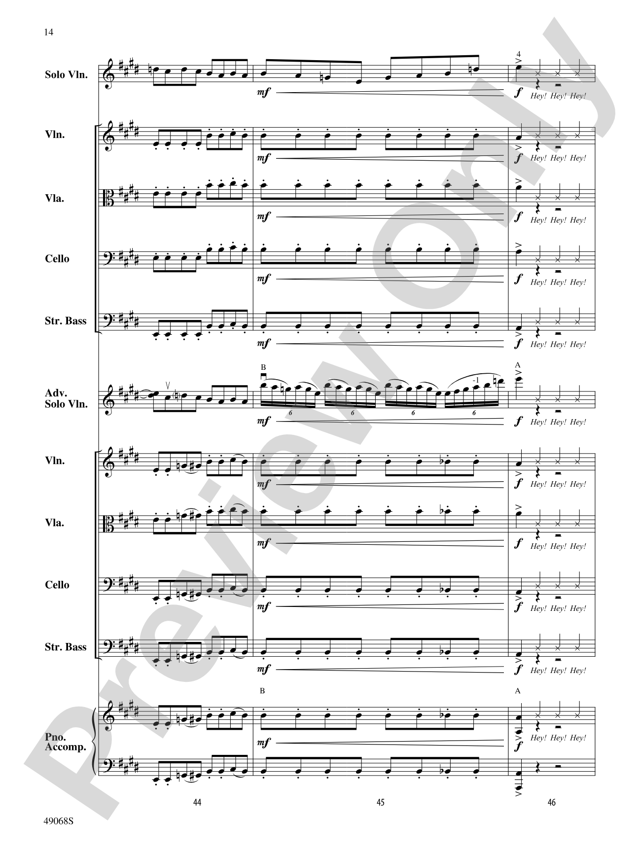 String Thang: String Orchestra Conductor Score & Parts