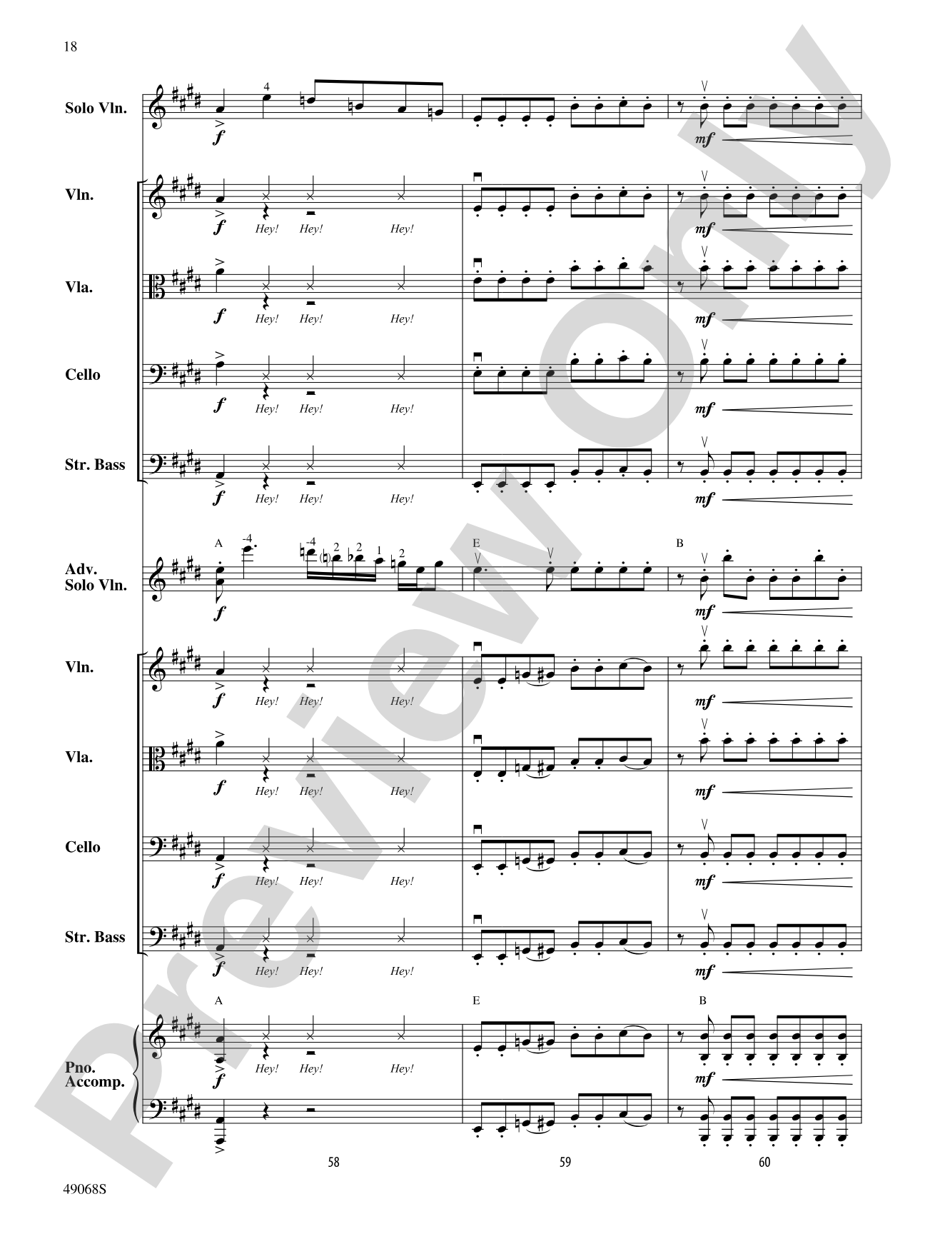 String Thang: String Orchestra Conductor Score & Parts