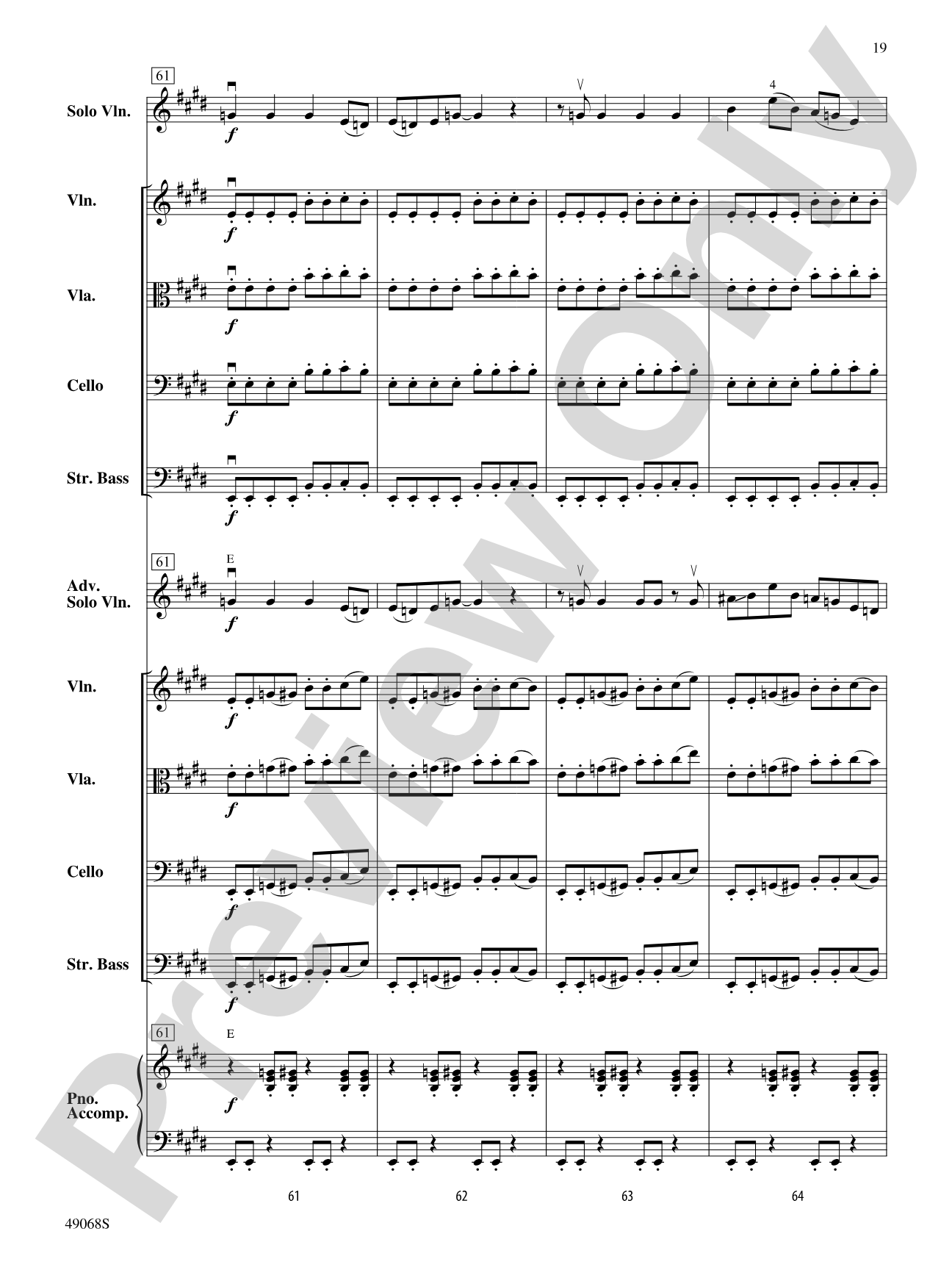 String Thang: String Orchestra Conductor Score & Parts
