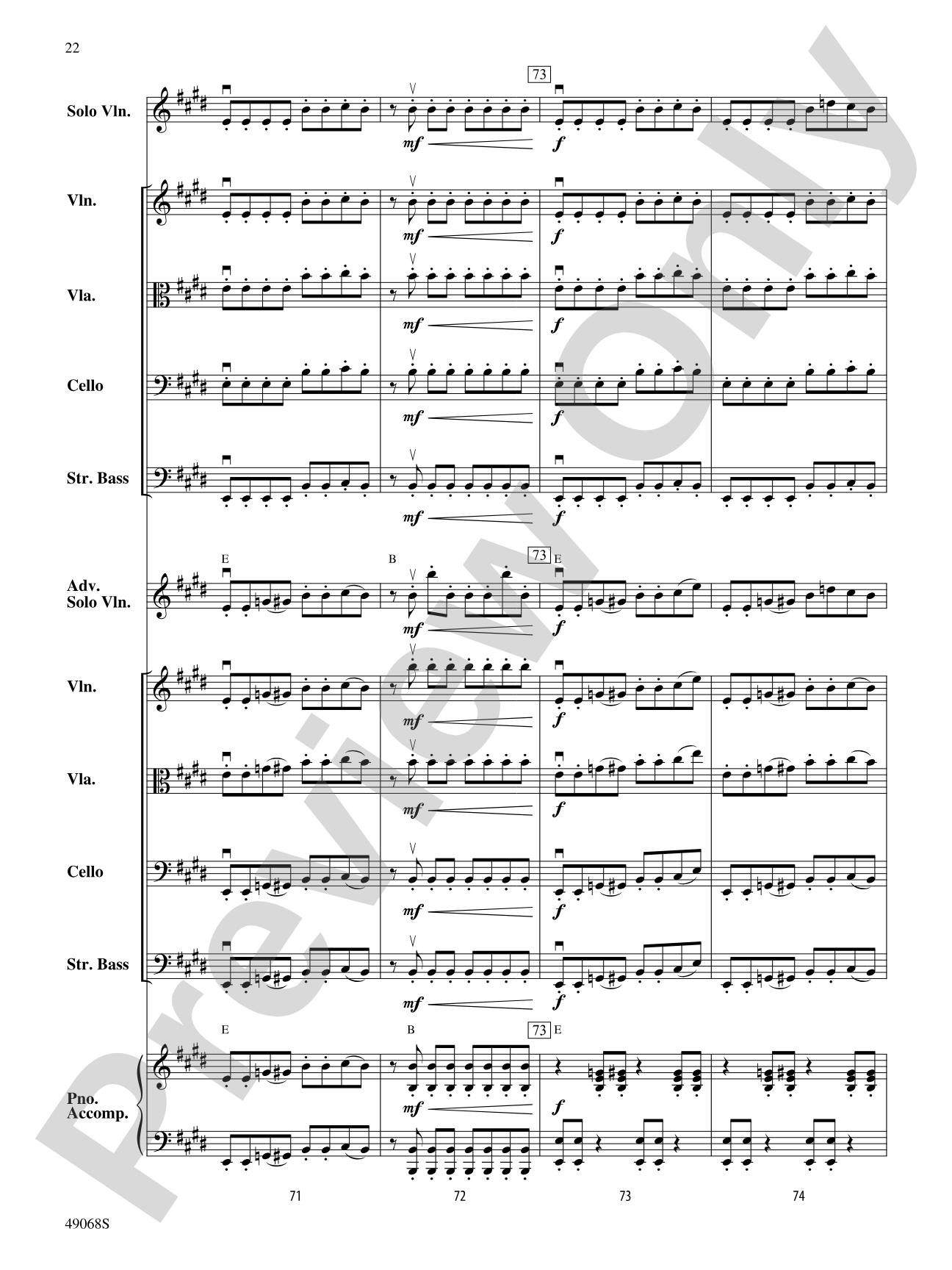 String Thang: String Orchestra Conductor Score & Parts
